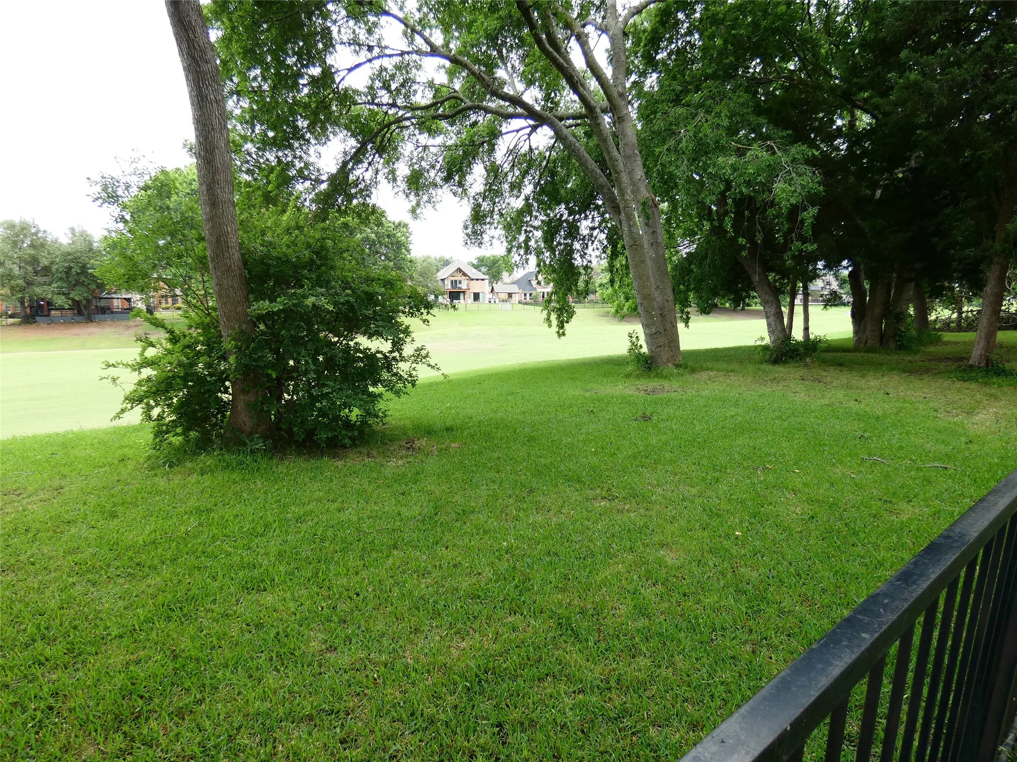 Golf course fairway view from backyard