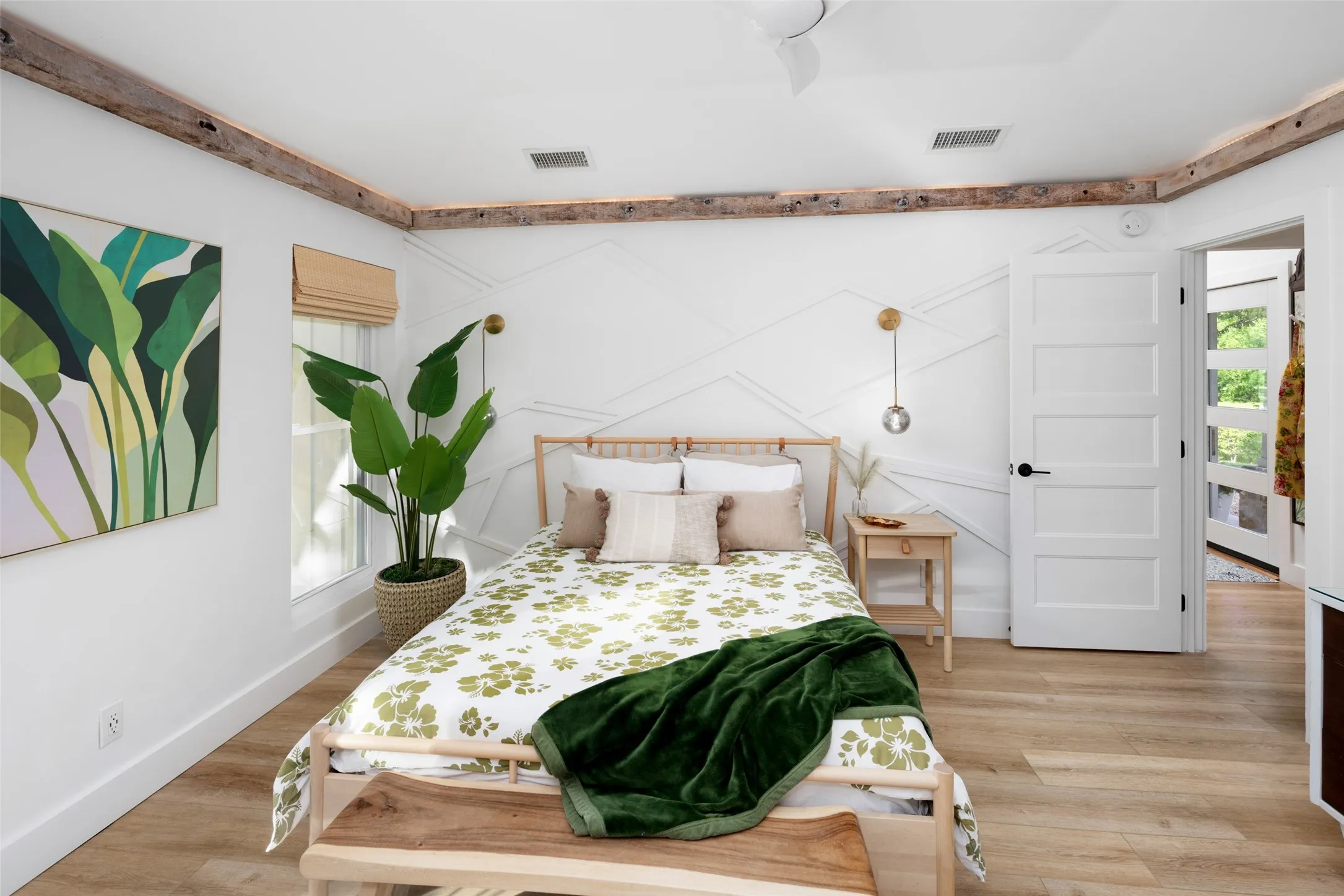 Bedroom with ensuite bath could be second primary suite for larger families