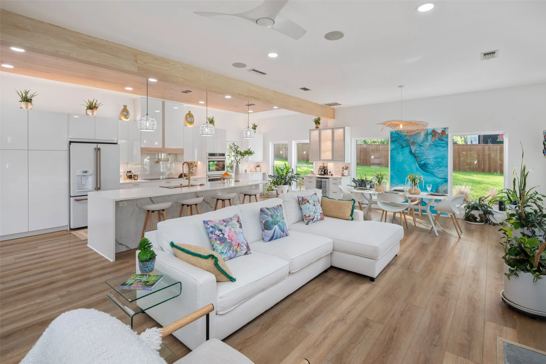 Open concept for living and entertaining