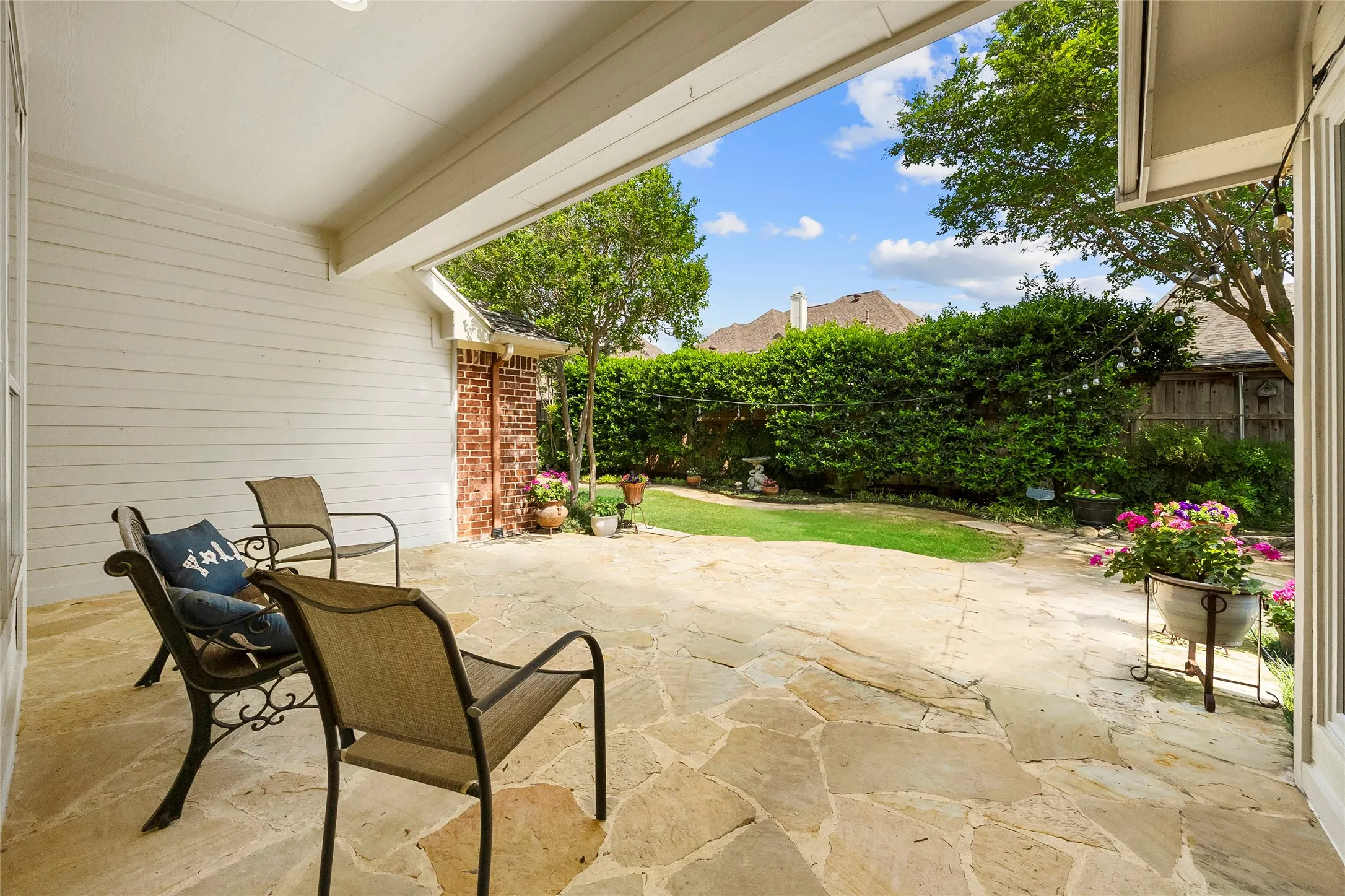 Private back yard