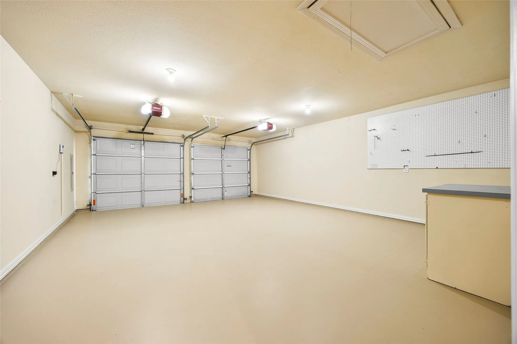 Freshly painted and new epoxy flooring