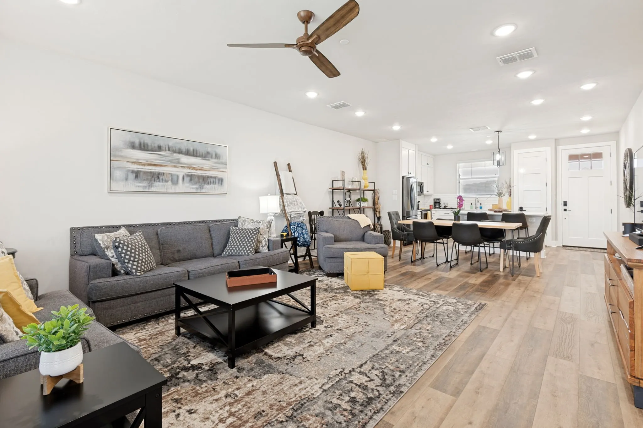 Large open living room