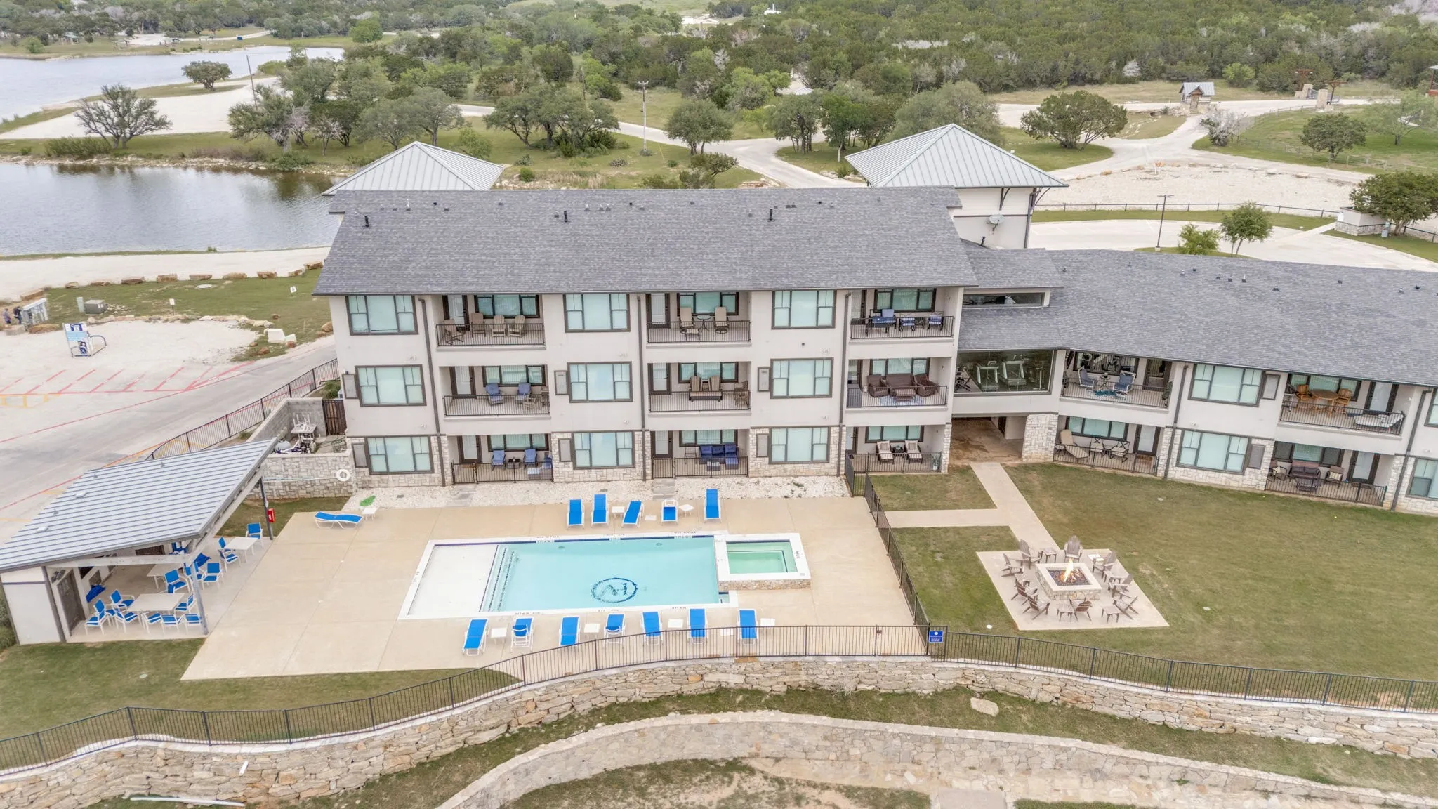 Aerial View from portion of the condo that over looks the lake