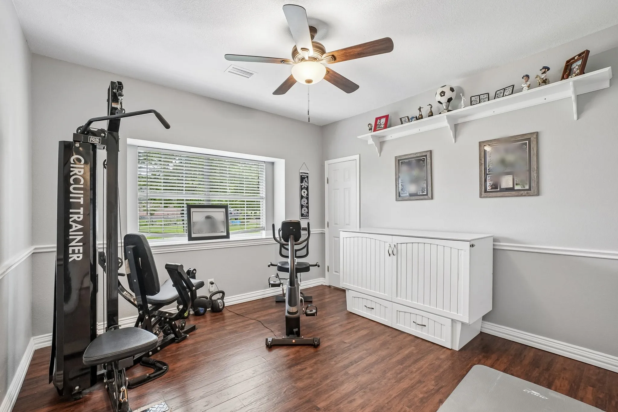 Bedroom located on the first floor with access to master closet