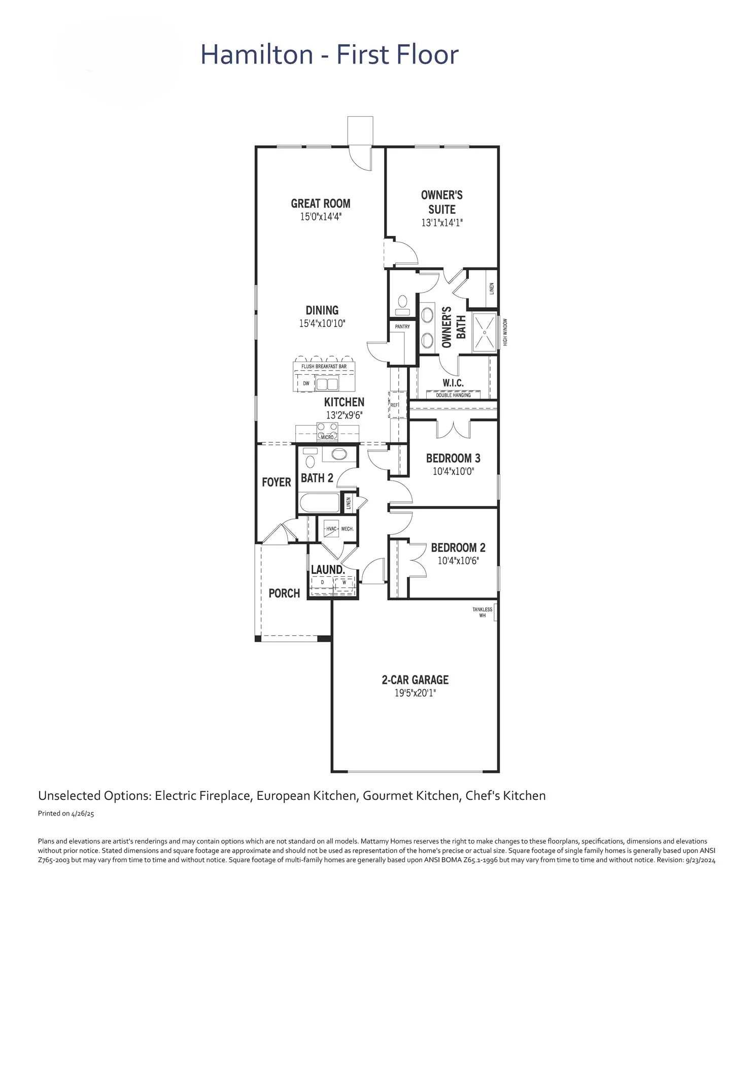Hamilton Floor Plan