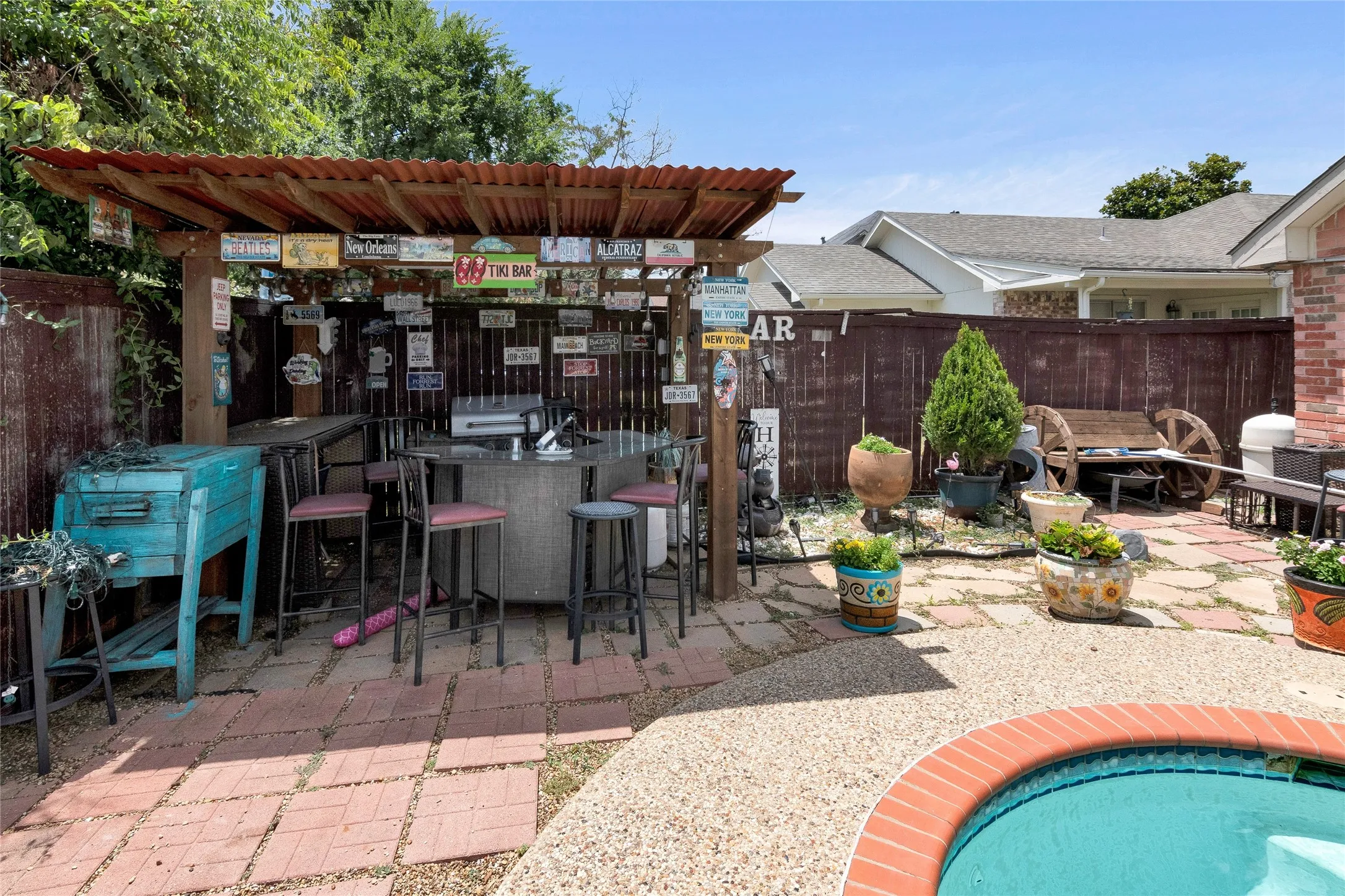 View of patio