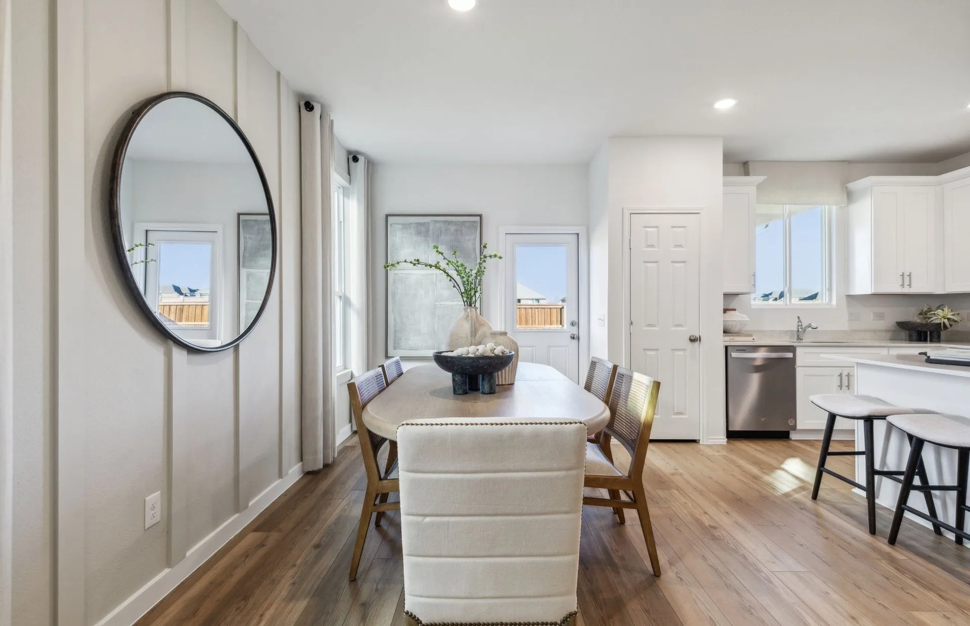 *Model Representation - Dining area off kitchen with large windows