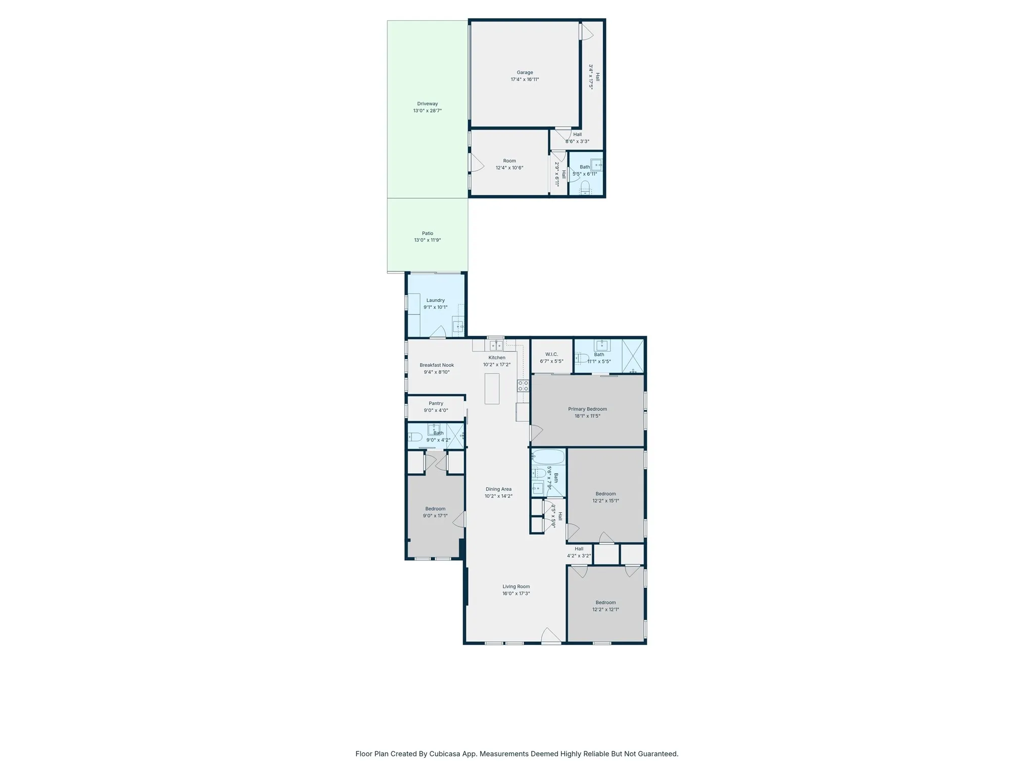2D Floorplan with dimensions