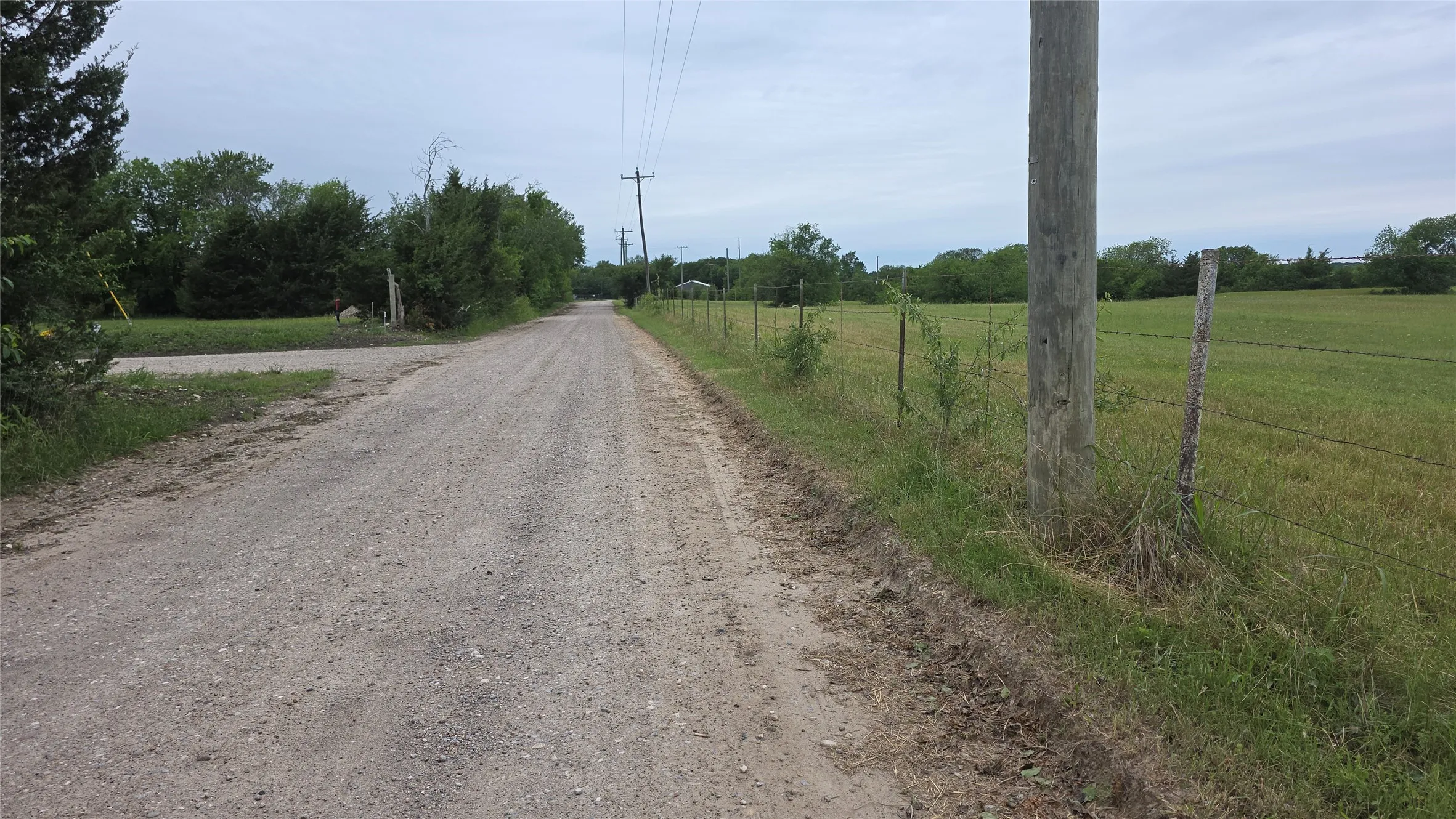 County Road one one side of the property.