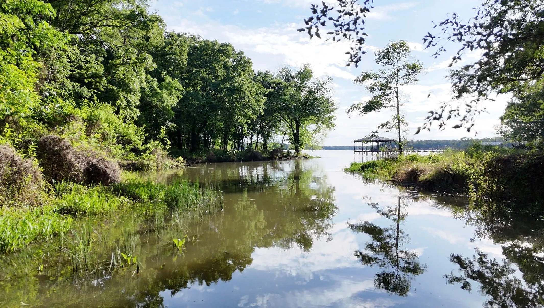 Canal/Creek. SRA is shoreline to the left and continues around to the left approx. 700 feet.