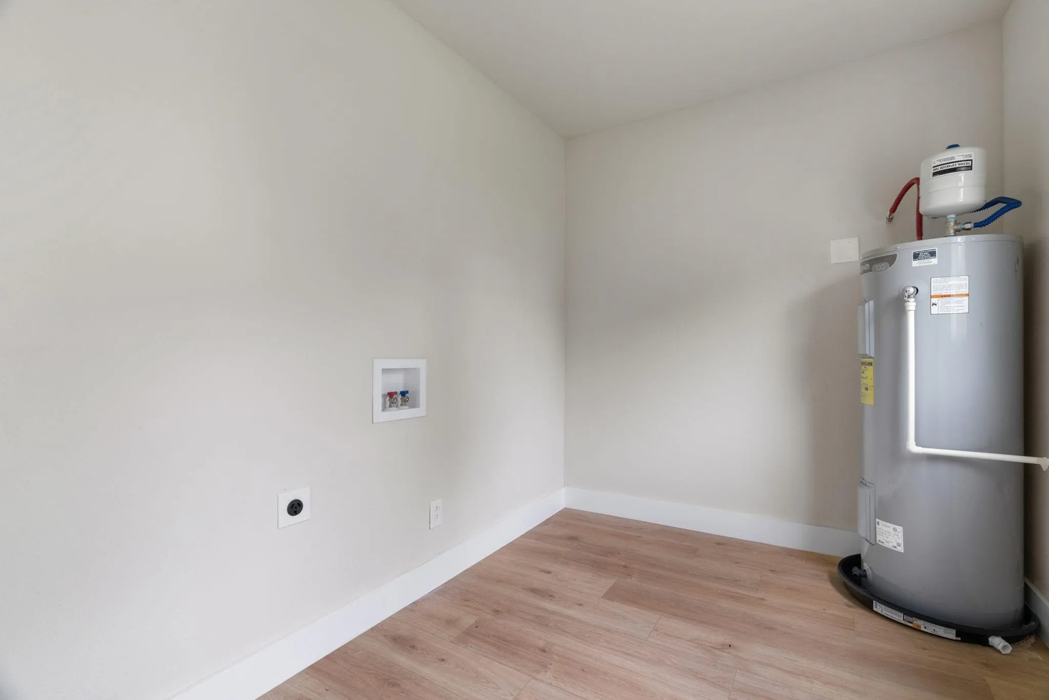 Utilities with electric water heater
