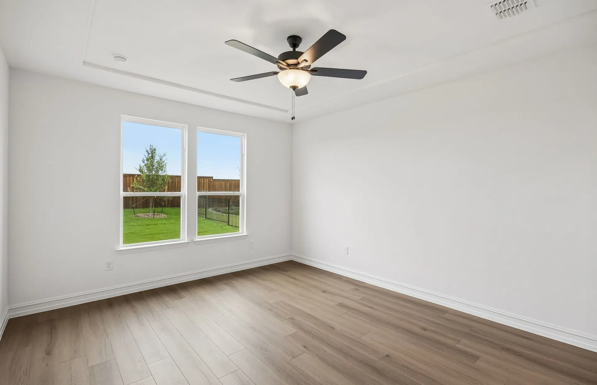 Primary bed with large window
