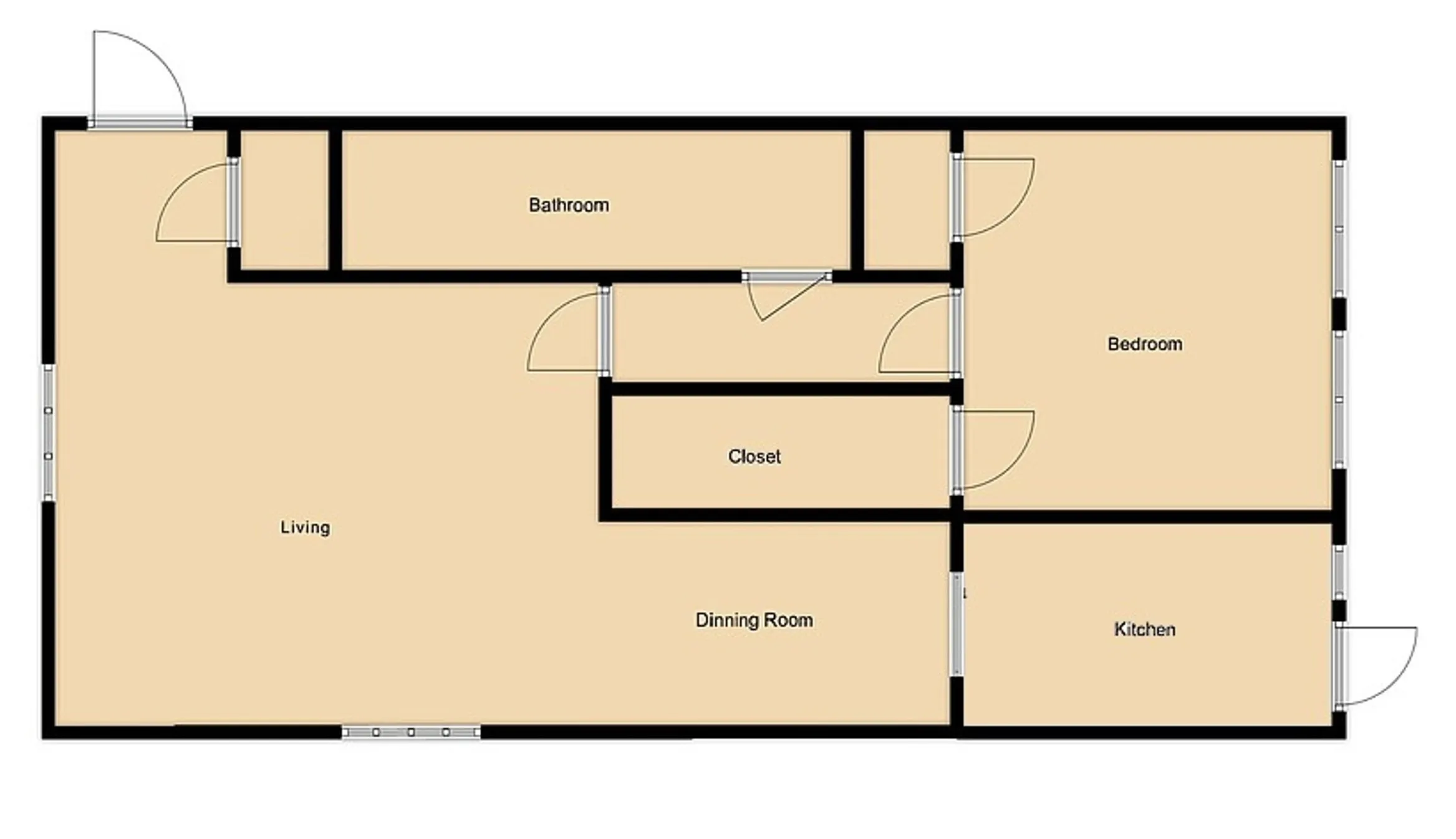 Layout is an illustration of where the rooms are, size of room may very slightly
