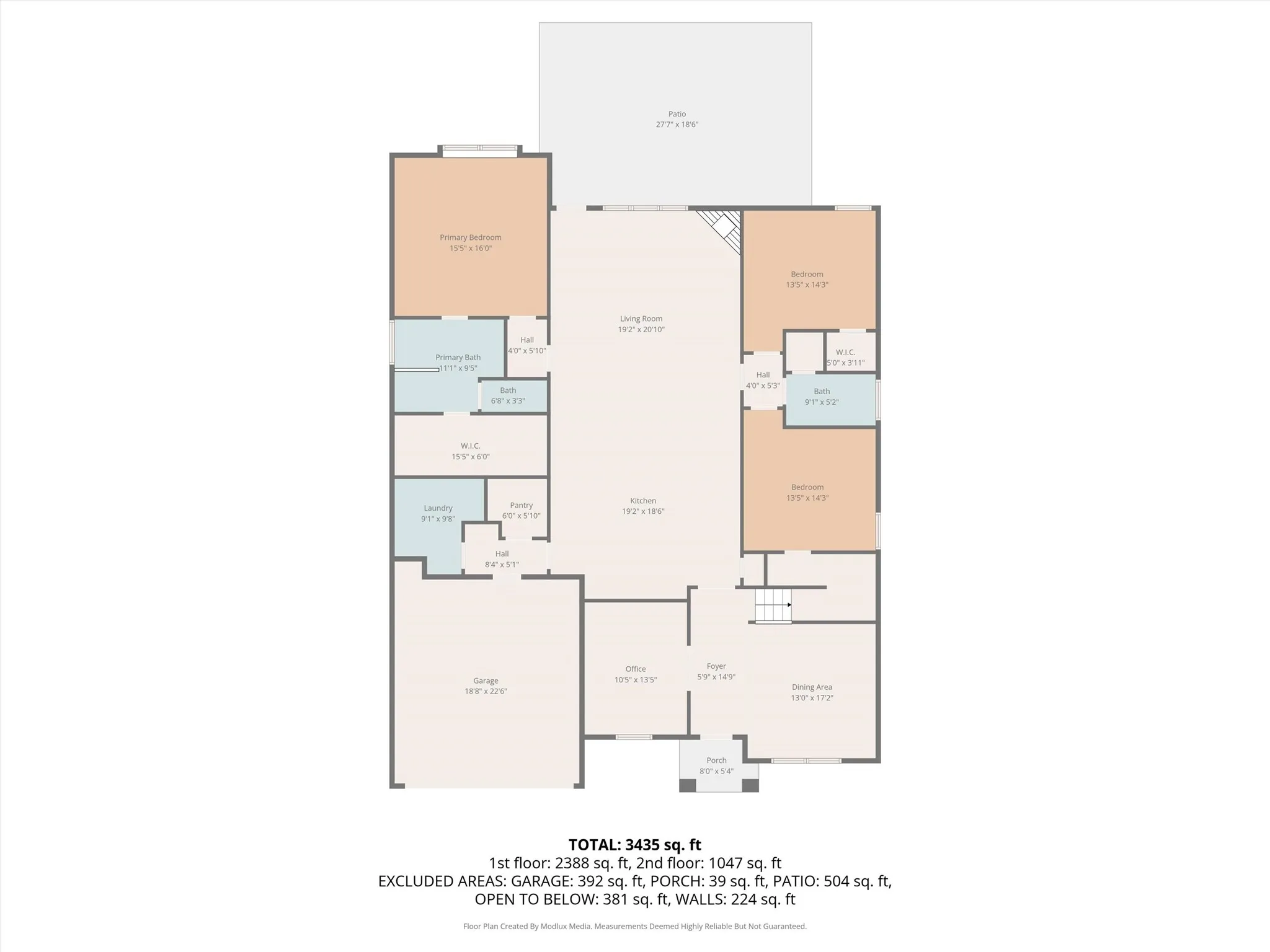 Floor Plan - First Floor With Dimensions