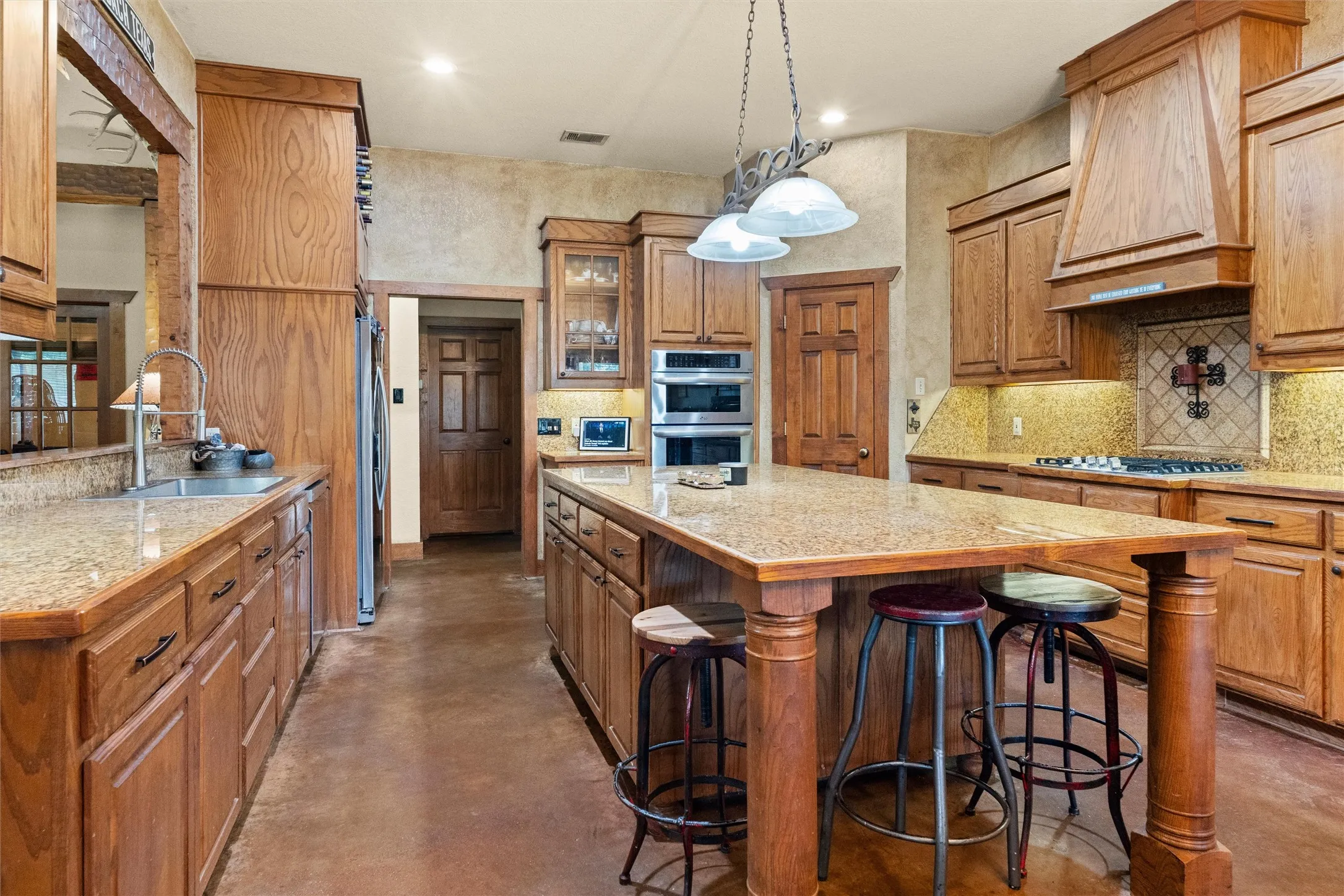 This massive kitchen is truly the heart of the home.