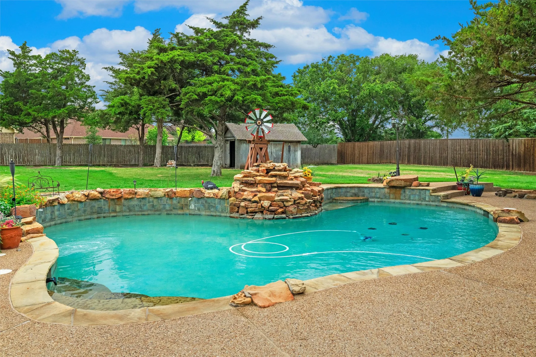 This pool is ready to cool you on those hot summer days.