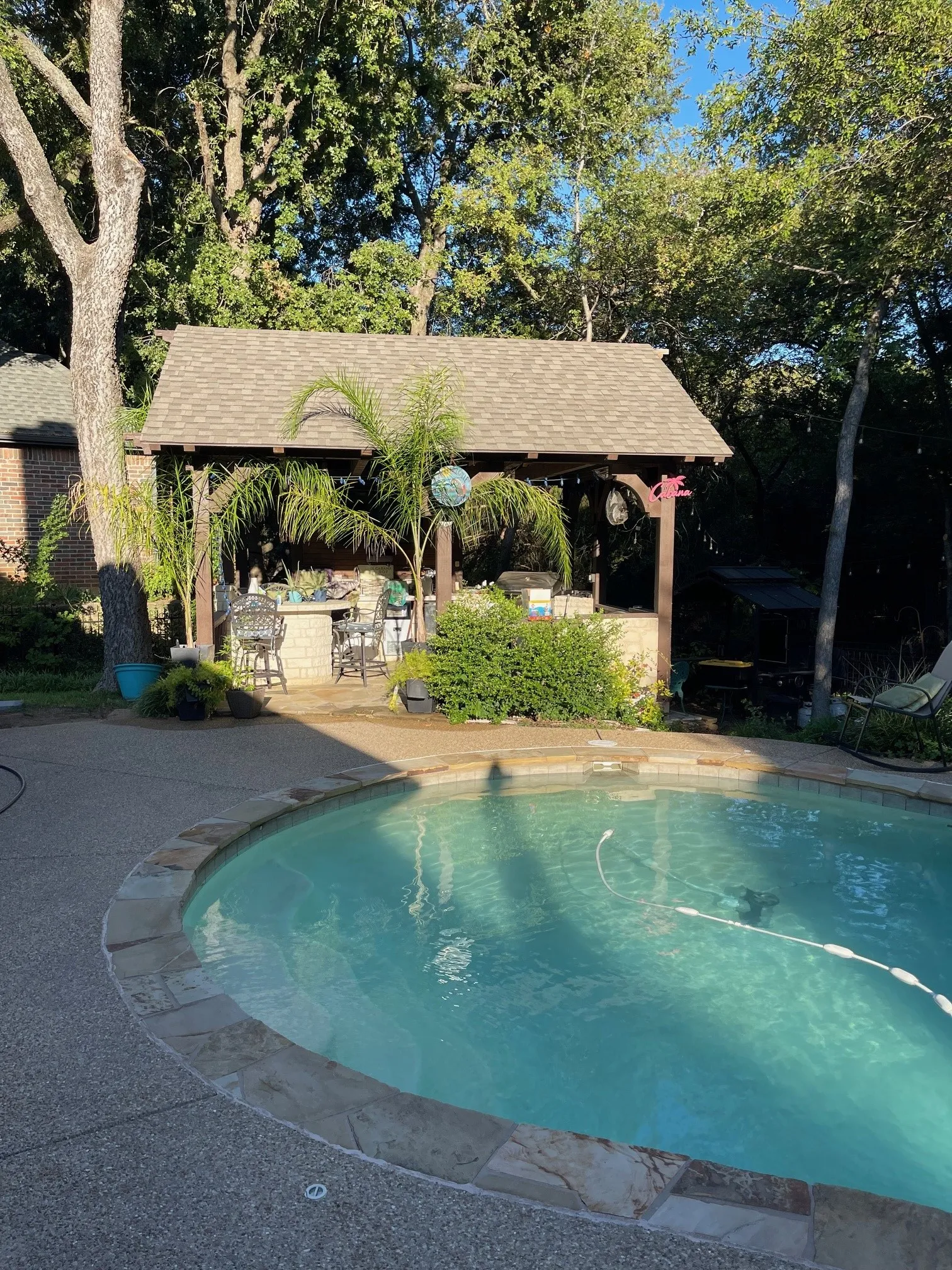 pool and cabana