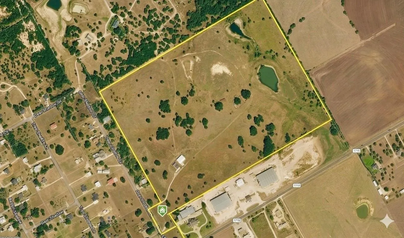 Aerial Map. Depicting the boundaries of the property and its surrounding geographical features