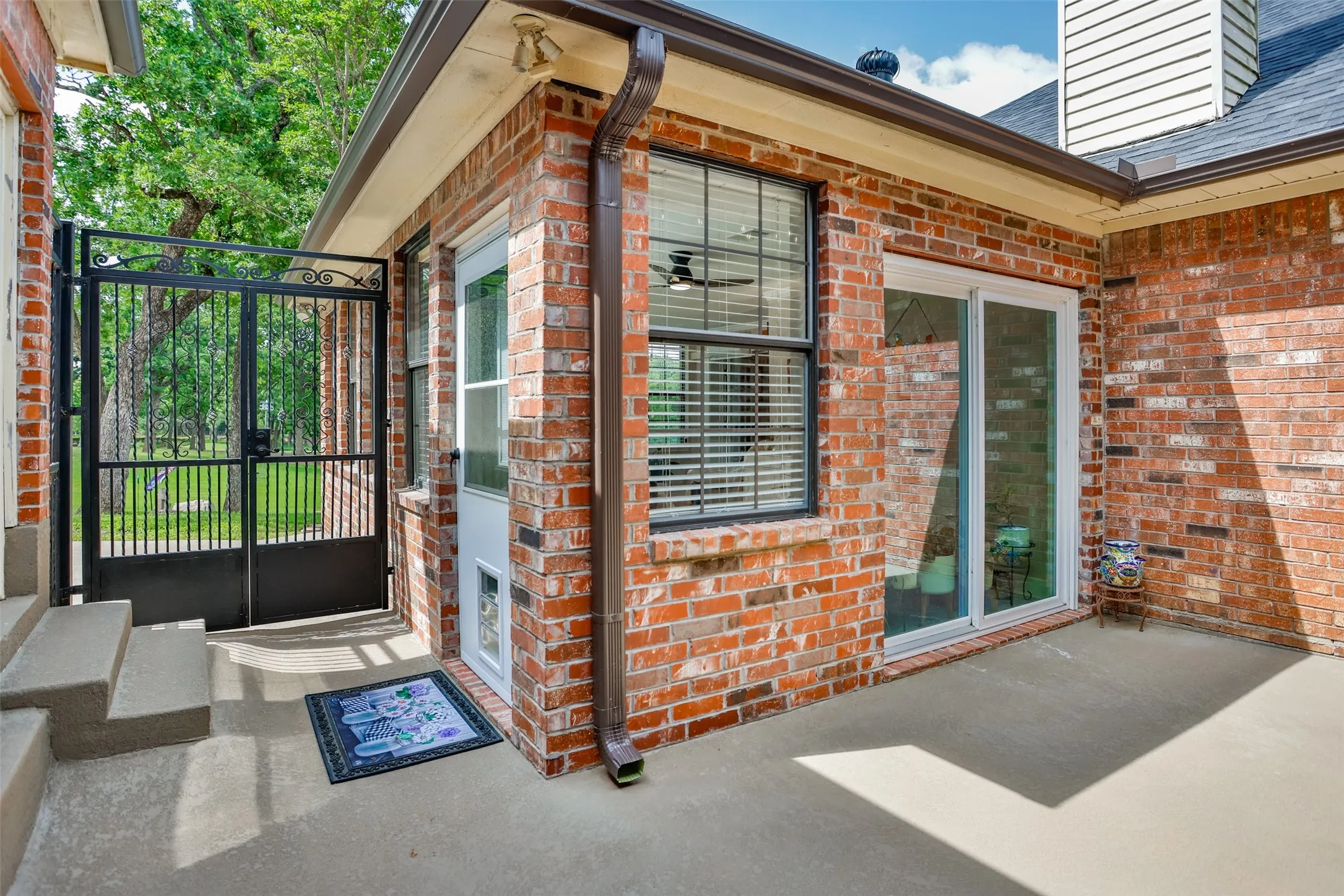 Wrought Iron Privacy Gate!