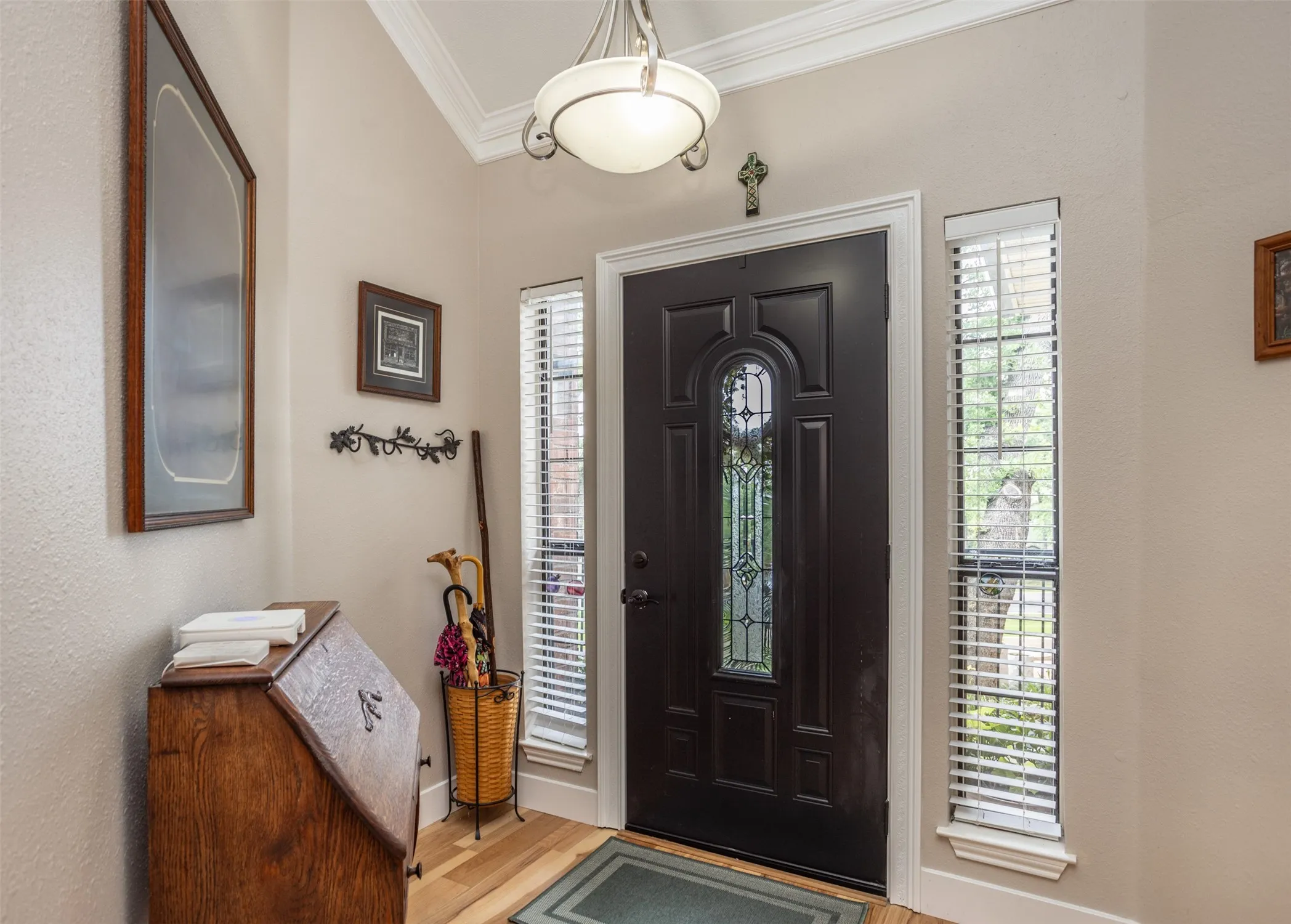 Gracious foyer greets your guests with beauty!