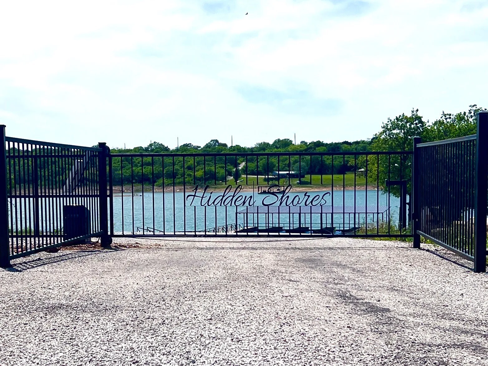 Entrance to the community boat launch.