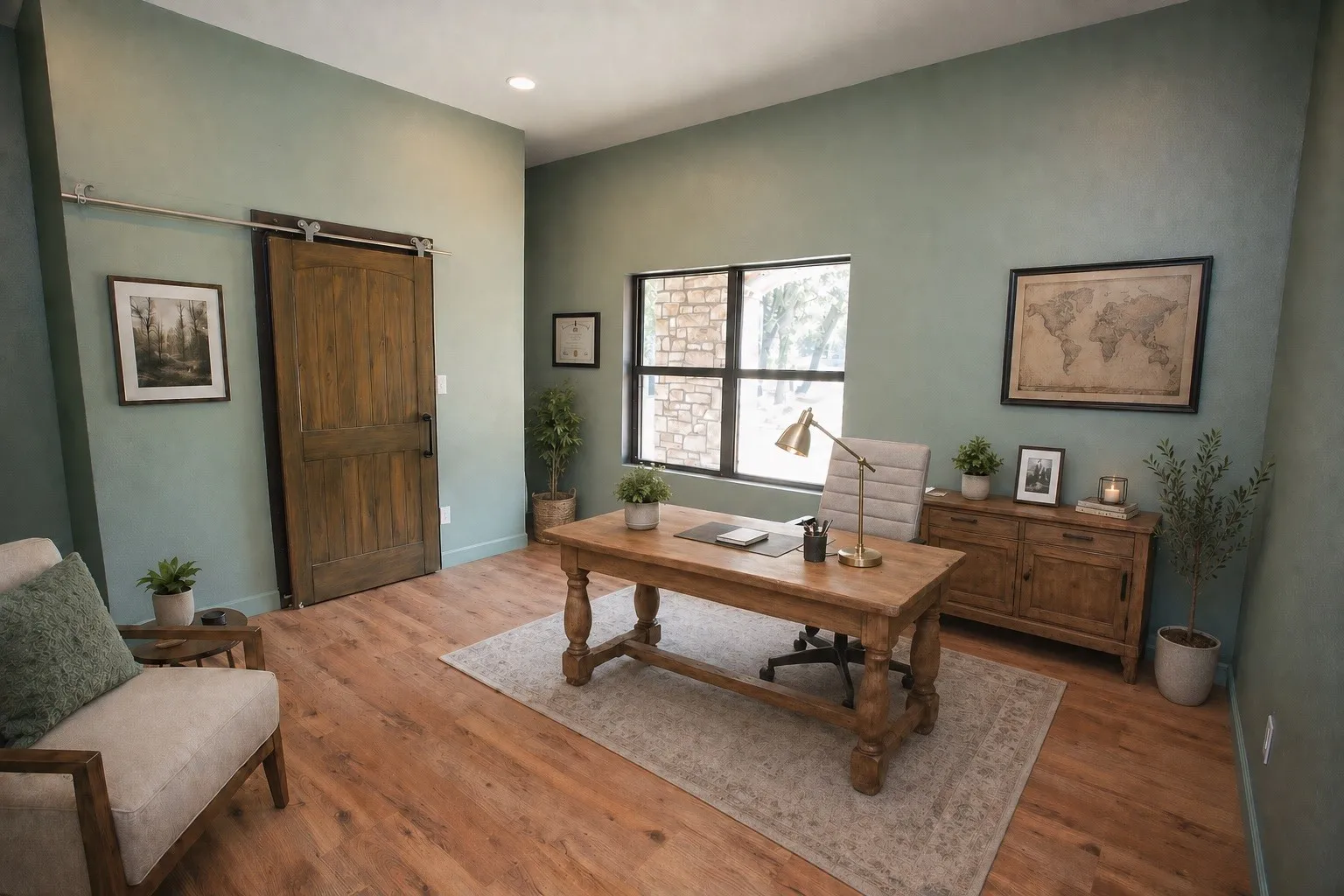 VIRTUALLY STAGED: Bedroom #3 or Office