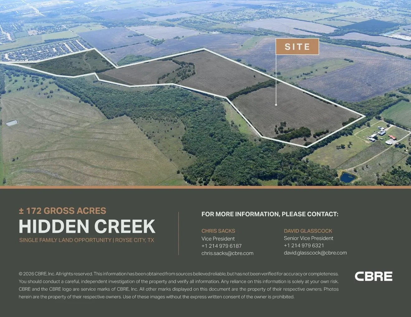 Marketing Brochure. Presenting land for development opportunities, including acreage and contact information