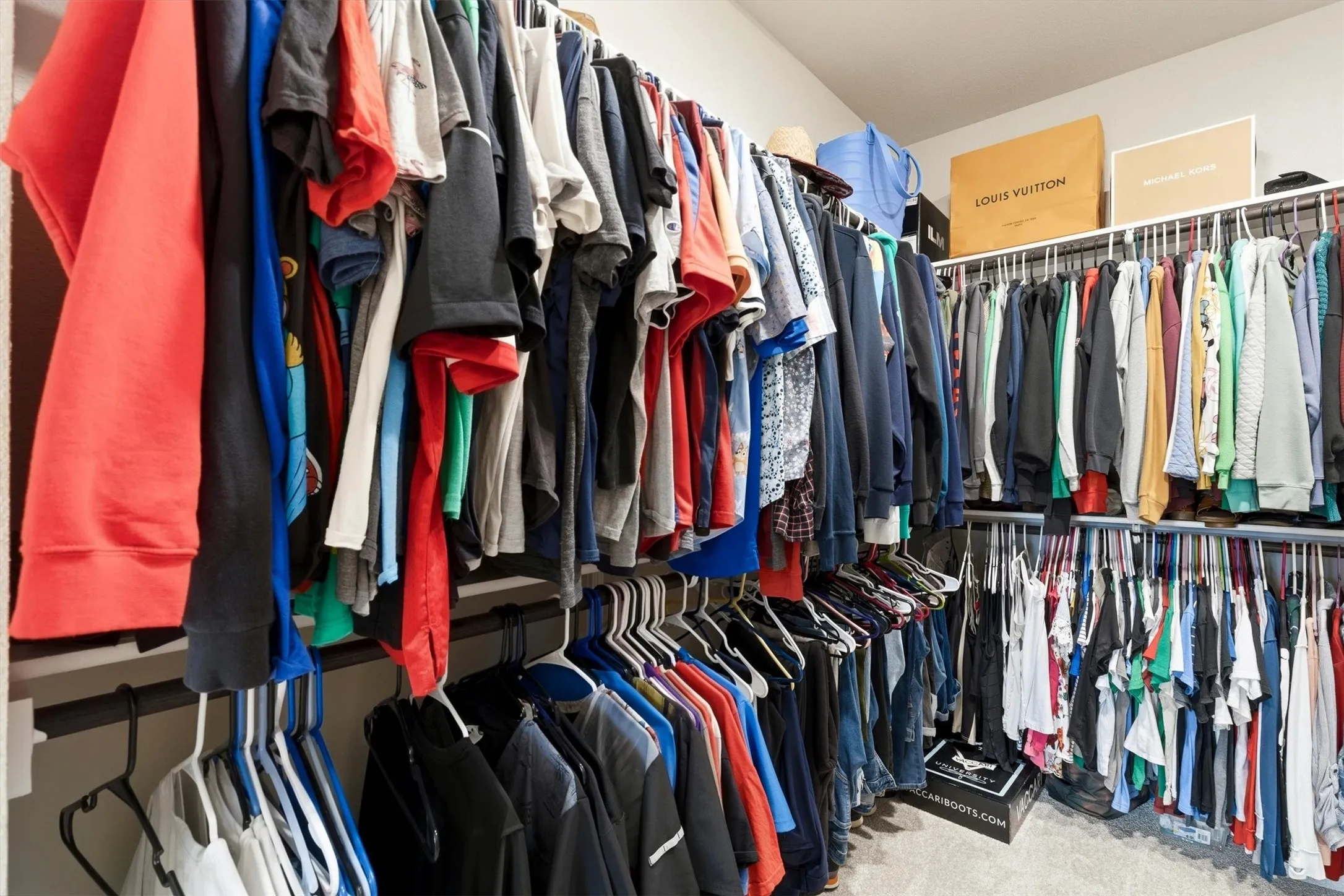 Primary bedroom closet is HUGE