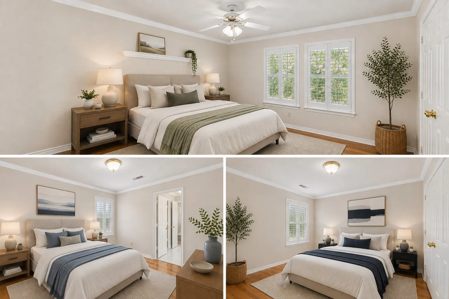 Bedrooms Virtually Staged
