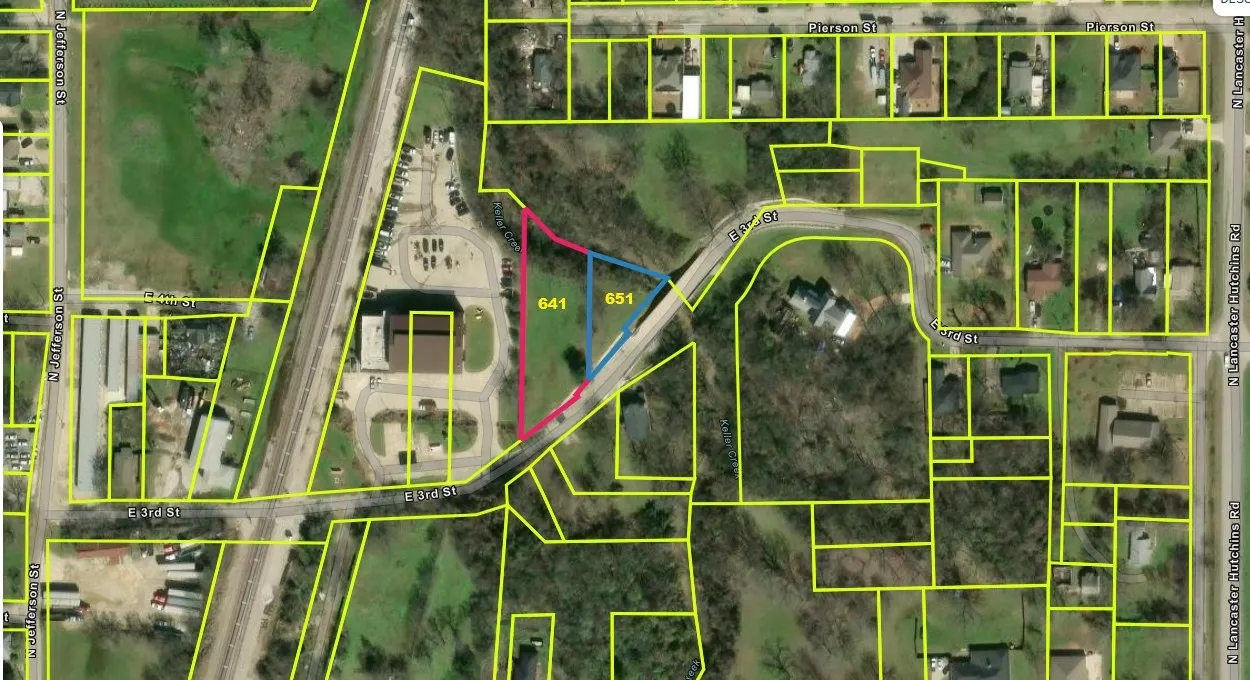 Property Plat Map. Illustrating property boundaries and parcel identification numbers