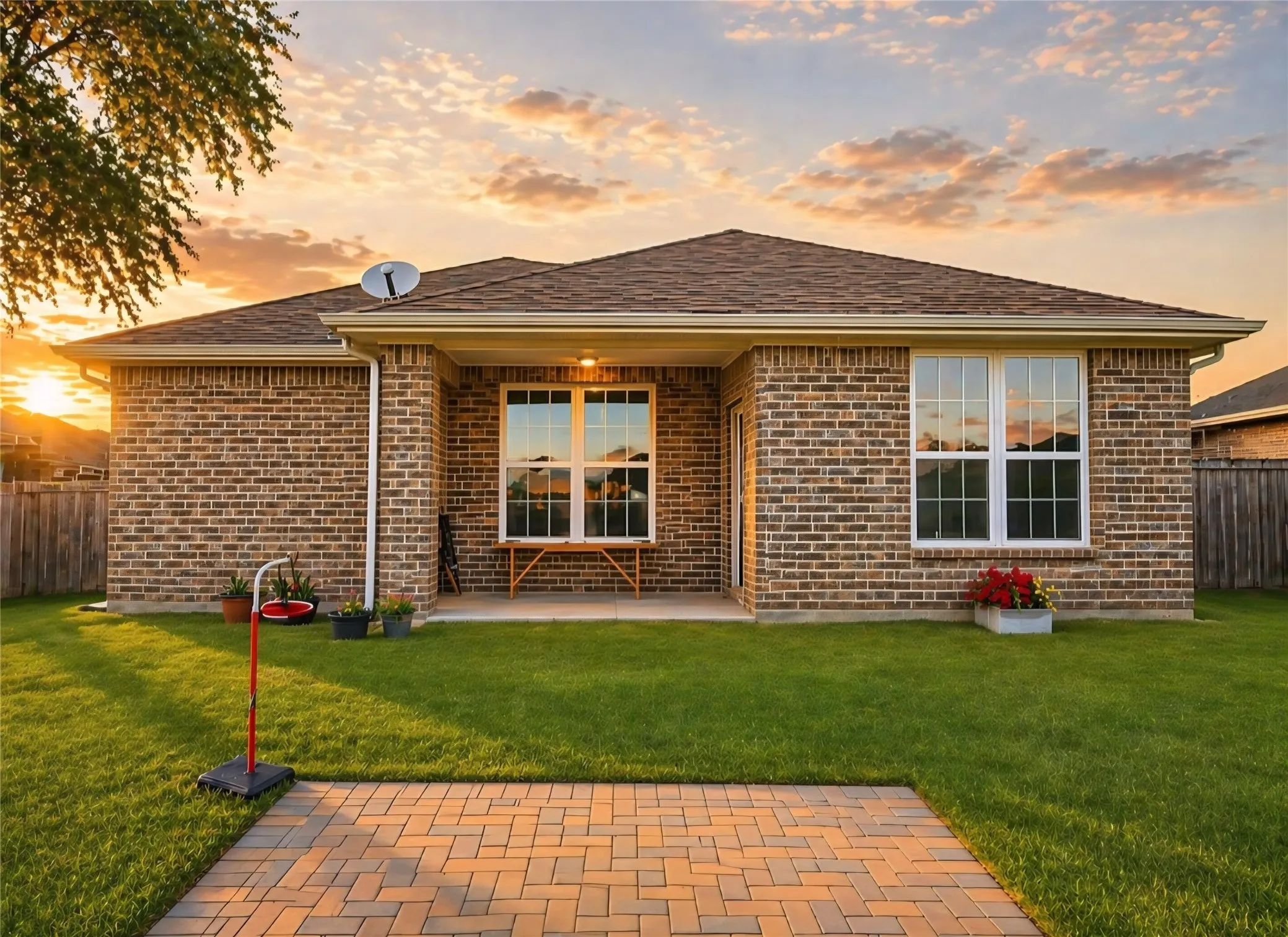 Photo has been enhanced using AI for improved grass color and background appearance.
