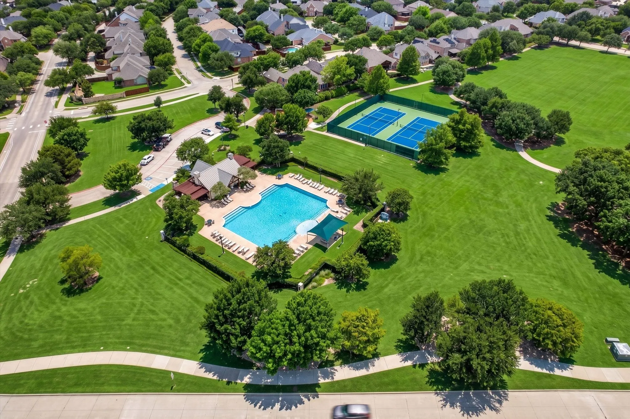 Community amenities nearby include pools, tennis courts, greenbelts, trails, and neighborhood spaces designed for an active West Frisco lifestyle.