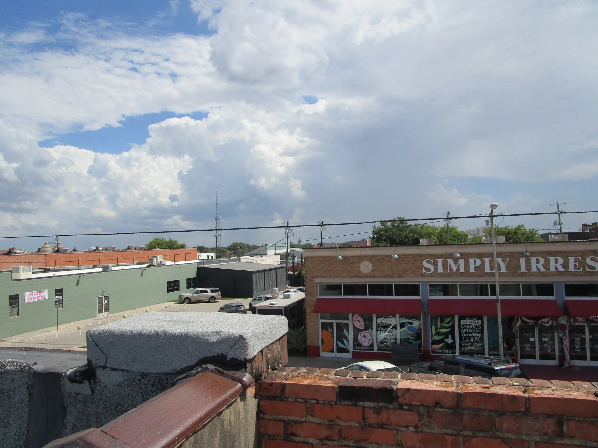balcony facing South