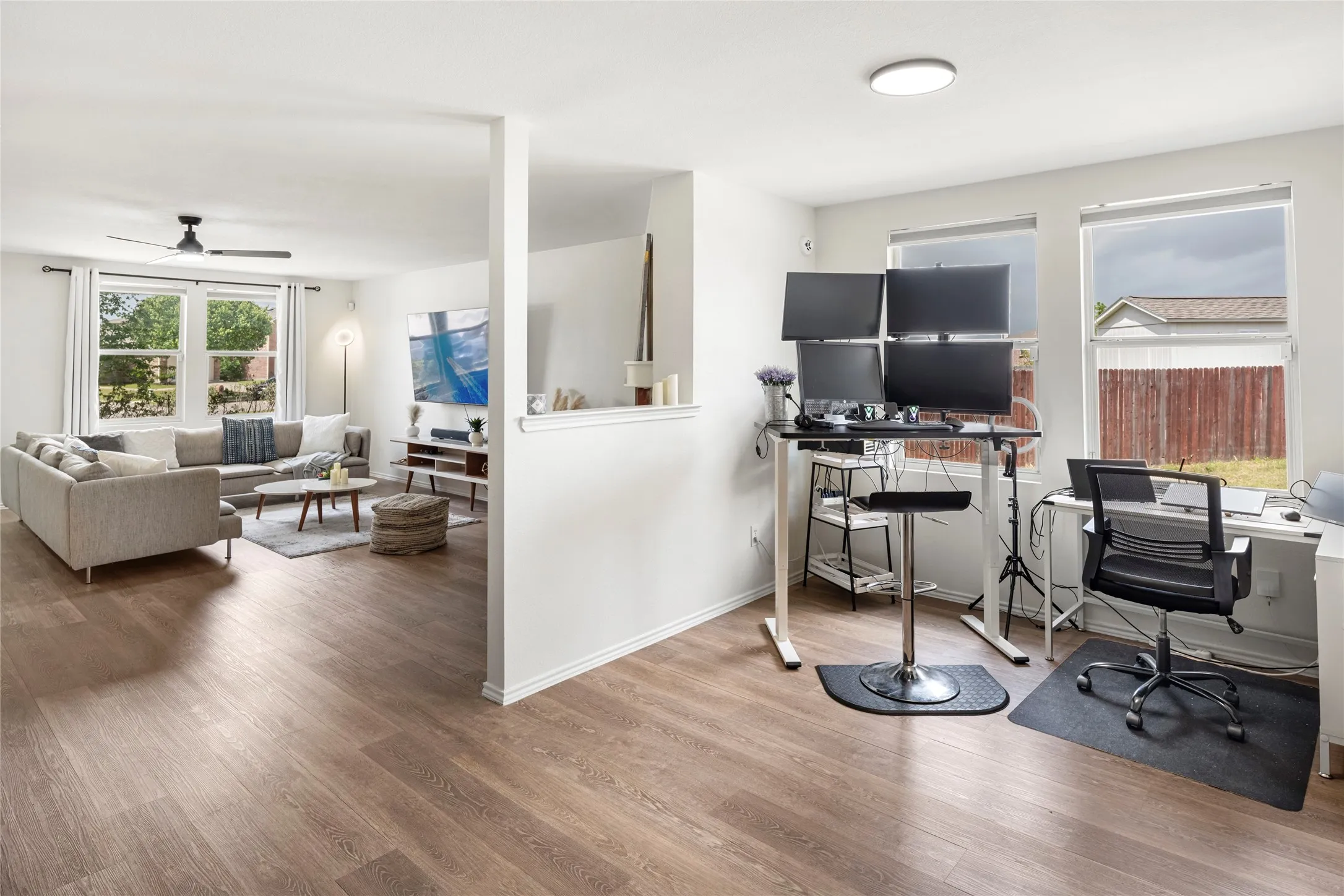 This is the dining room being used an an office......