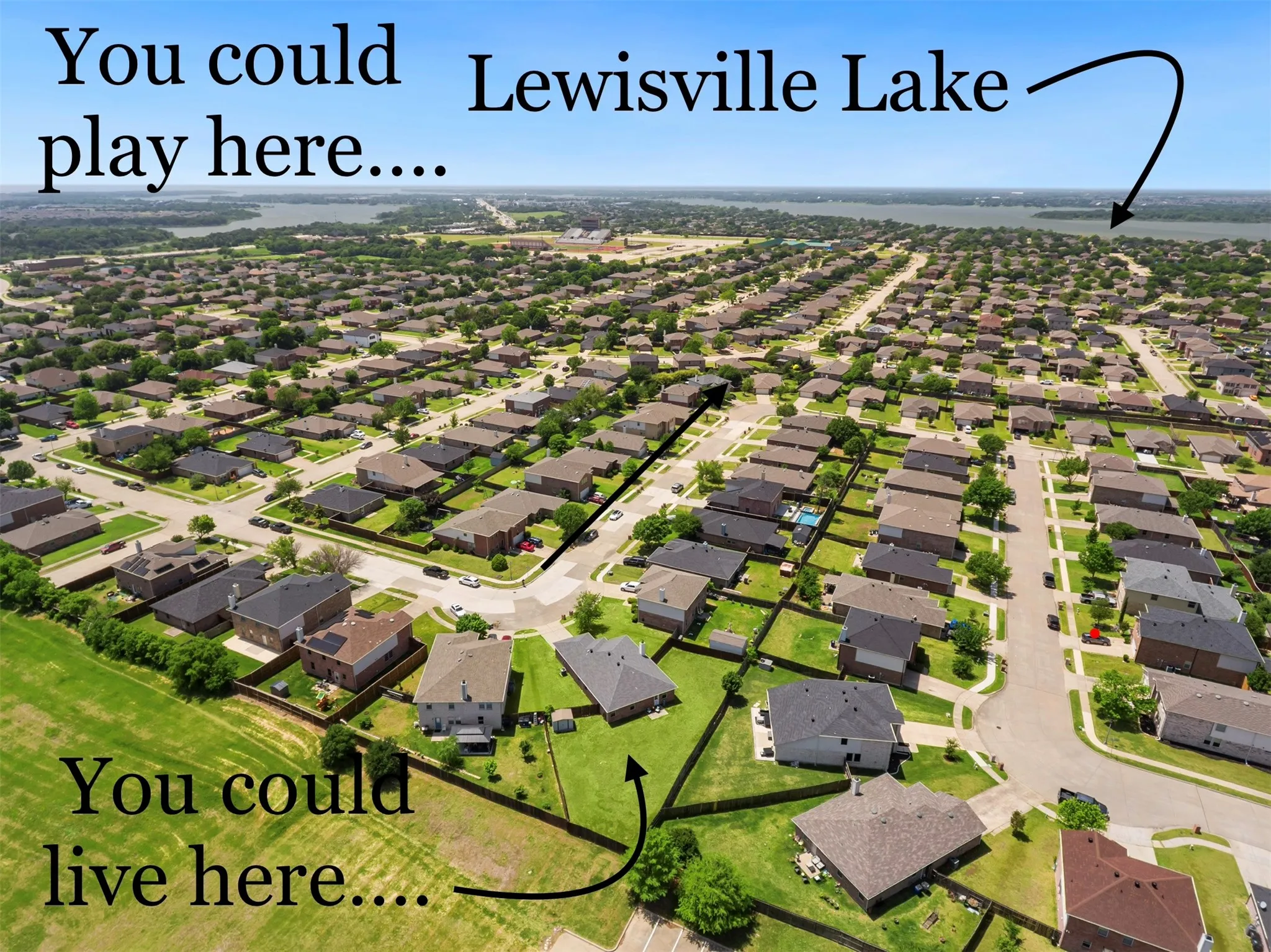 Imagine all you could do living just 2 miles from the lake....