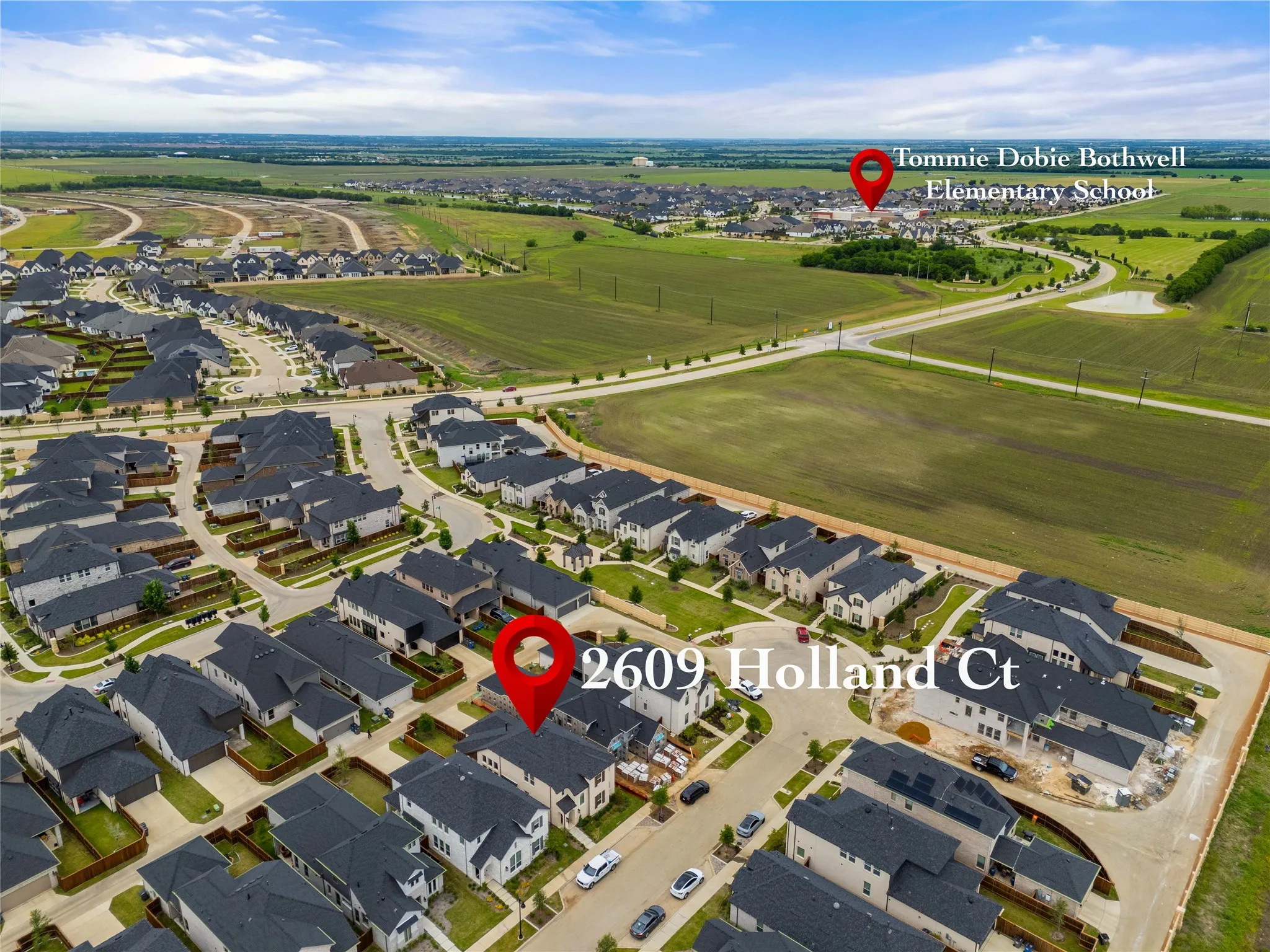 Single Family Residence For Sale in Collin County , 2609 Holland Court, Celina, Texas 75009, 4 Bedrooms, 3 Bathrooms, 2 Garage spaces, 2,297 Sqft, built in 2023, Preowned, Price $479,000, mls#21253458, Real Estate Agent in Celina, Homes For Sale in Collin county, Homes For Sale in Celina, Realtor in Celina Texas, Real Estate Brokerage Independent Realty Texas, Luminita Cordes Realtor