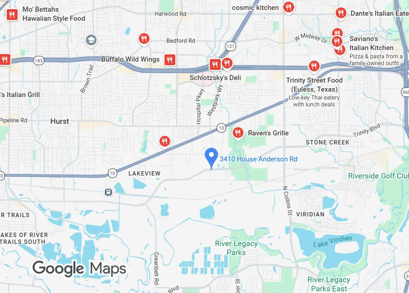 Location Map. Indicating the geographic placement of the property
