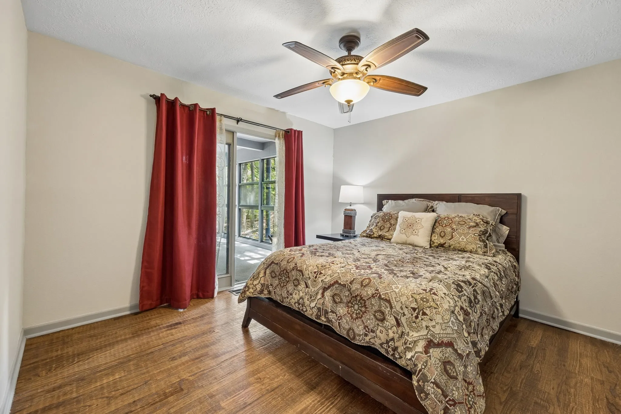 Bedroom connected to sunroom