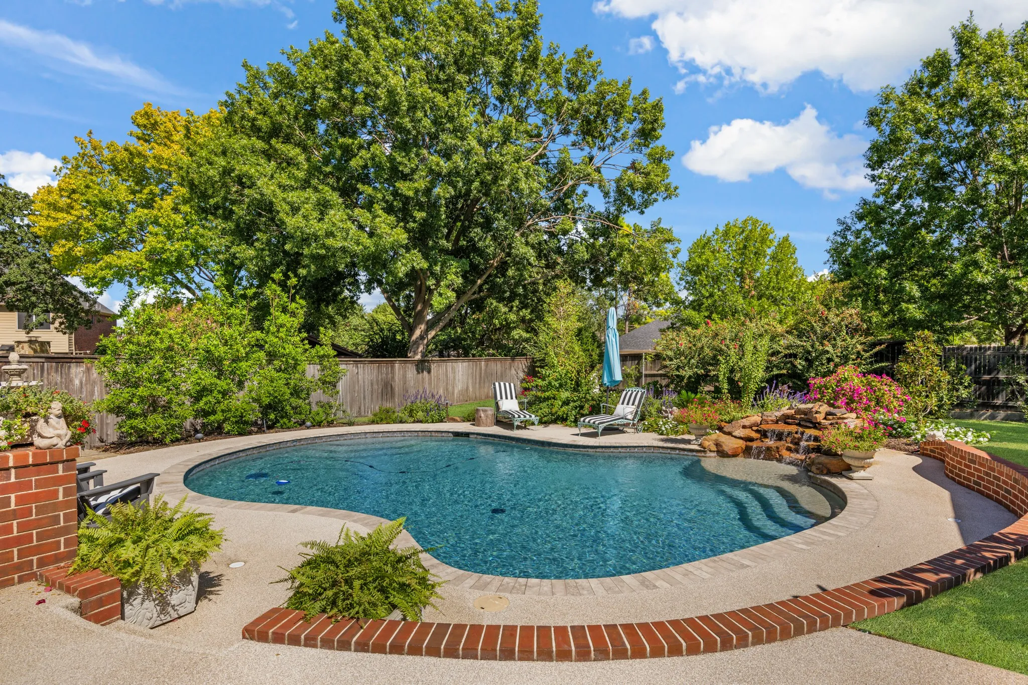 Private backyard