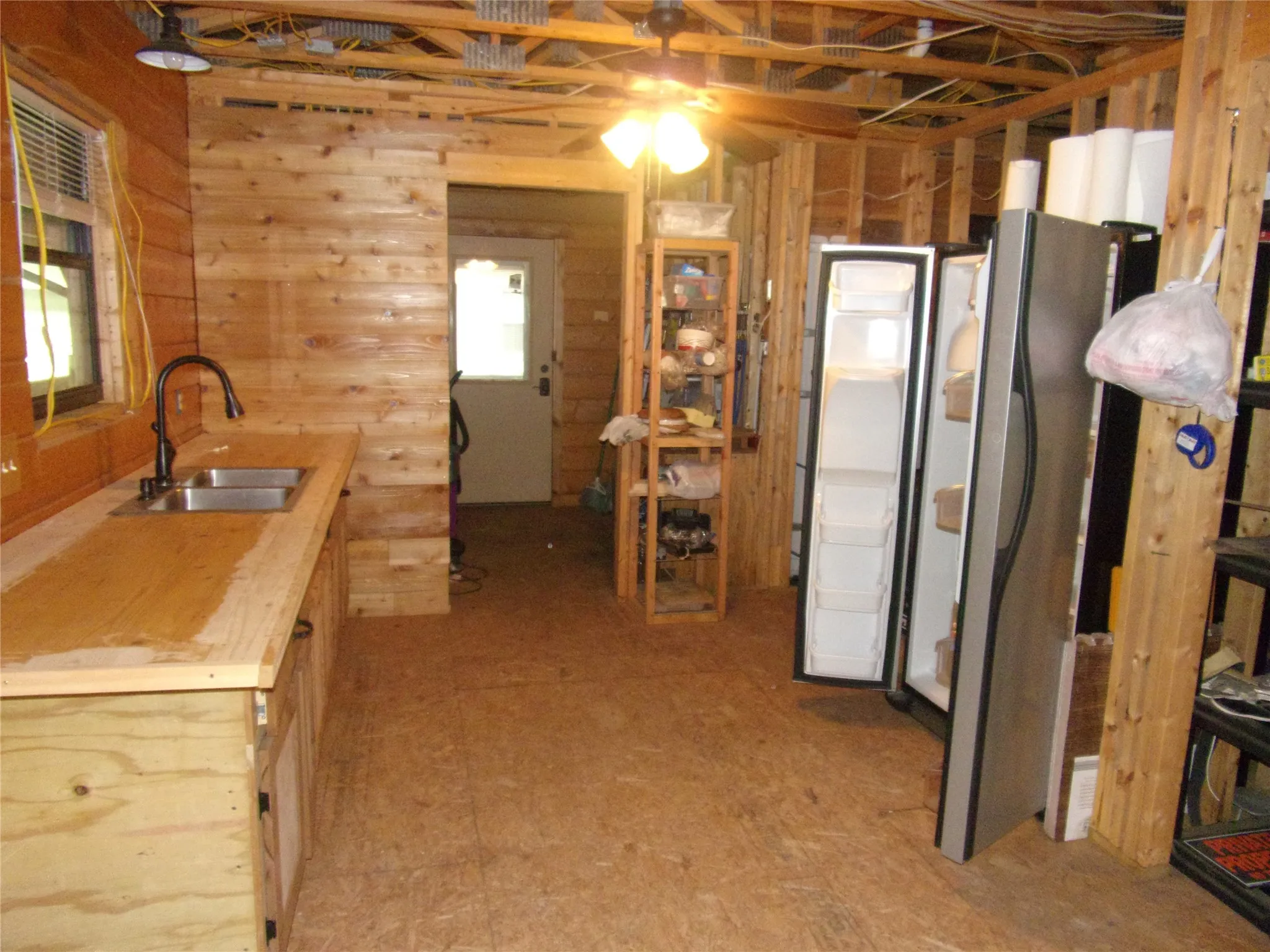 partially complete  kitchen