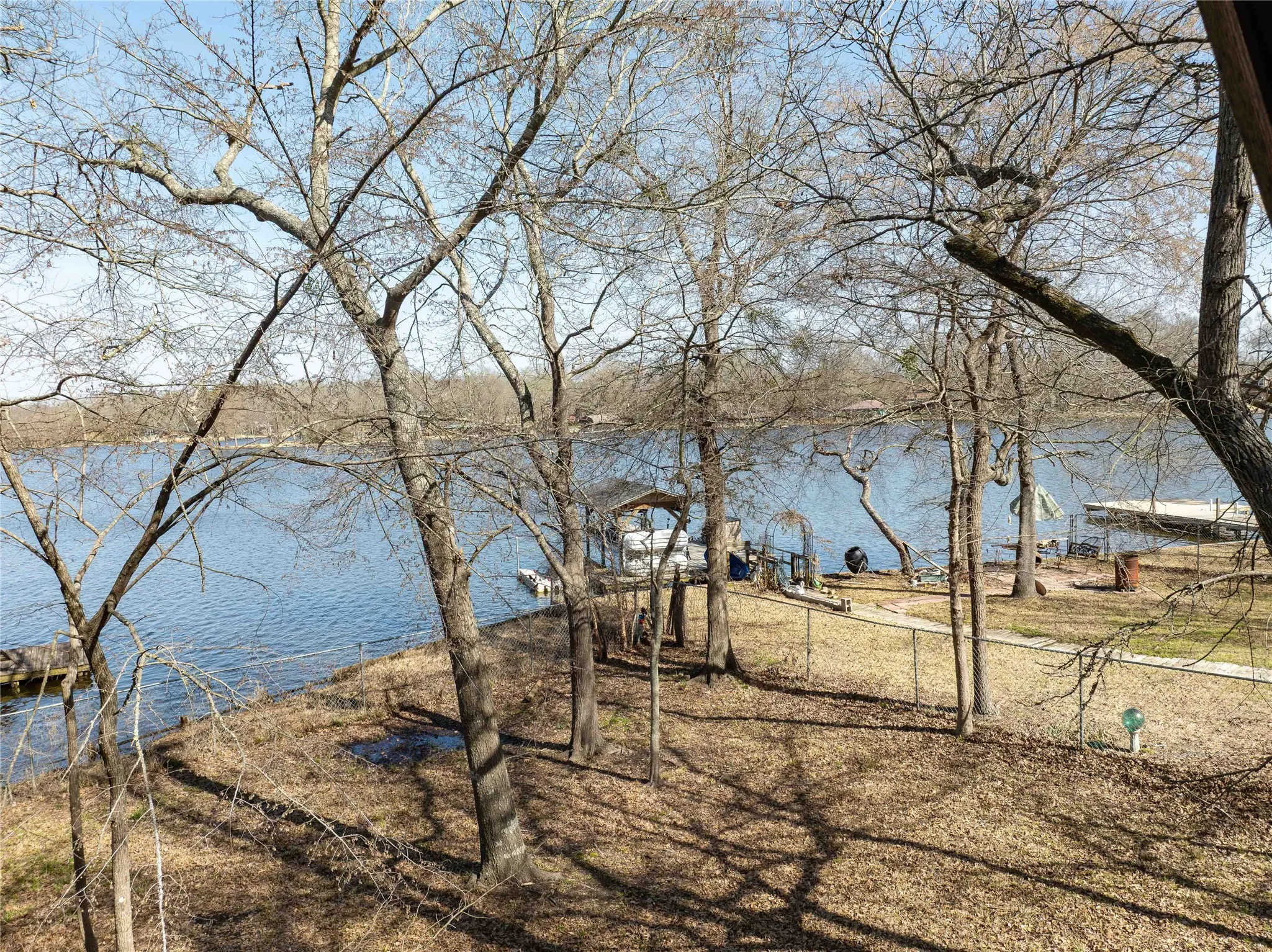 back yard and your lake playground