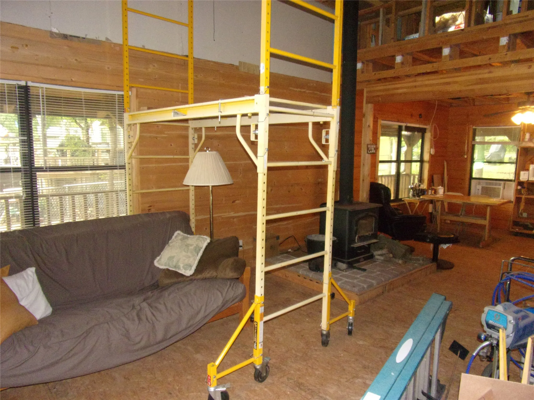 View from back double doors toward dining area