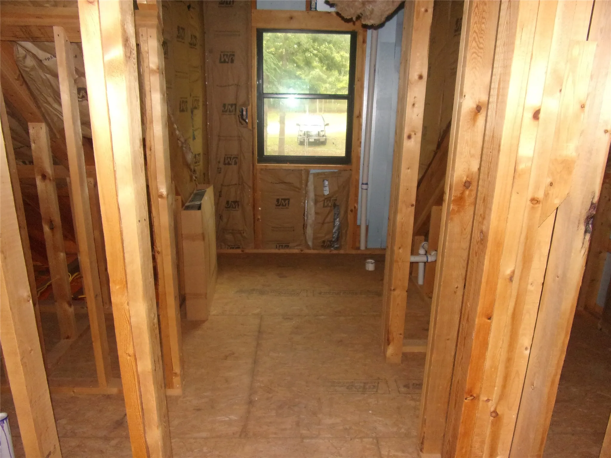 unfinished upstairs bathroom