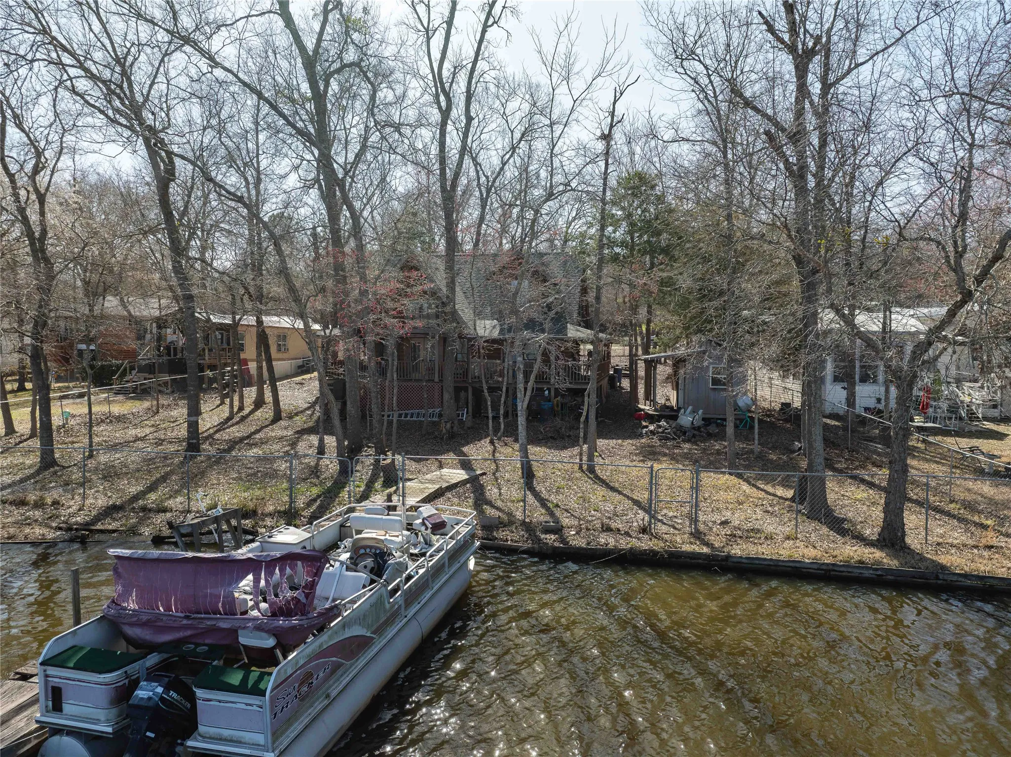 view above water toward back of home