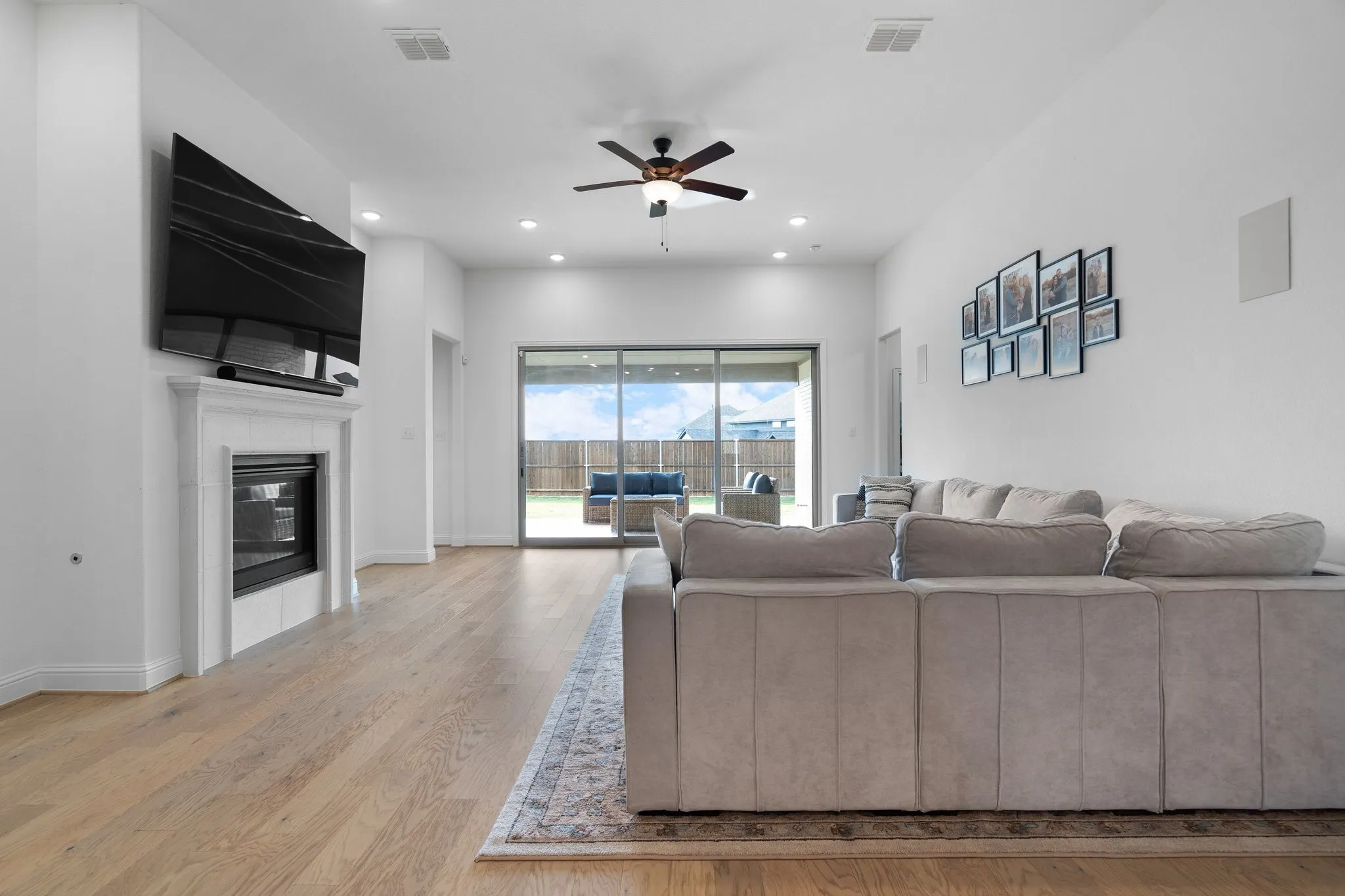 Upgraded Sliding Glass Doors & Raised Ceilings