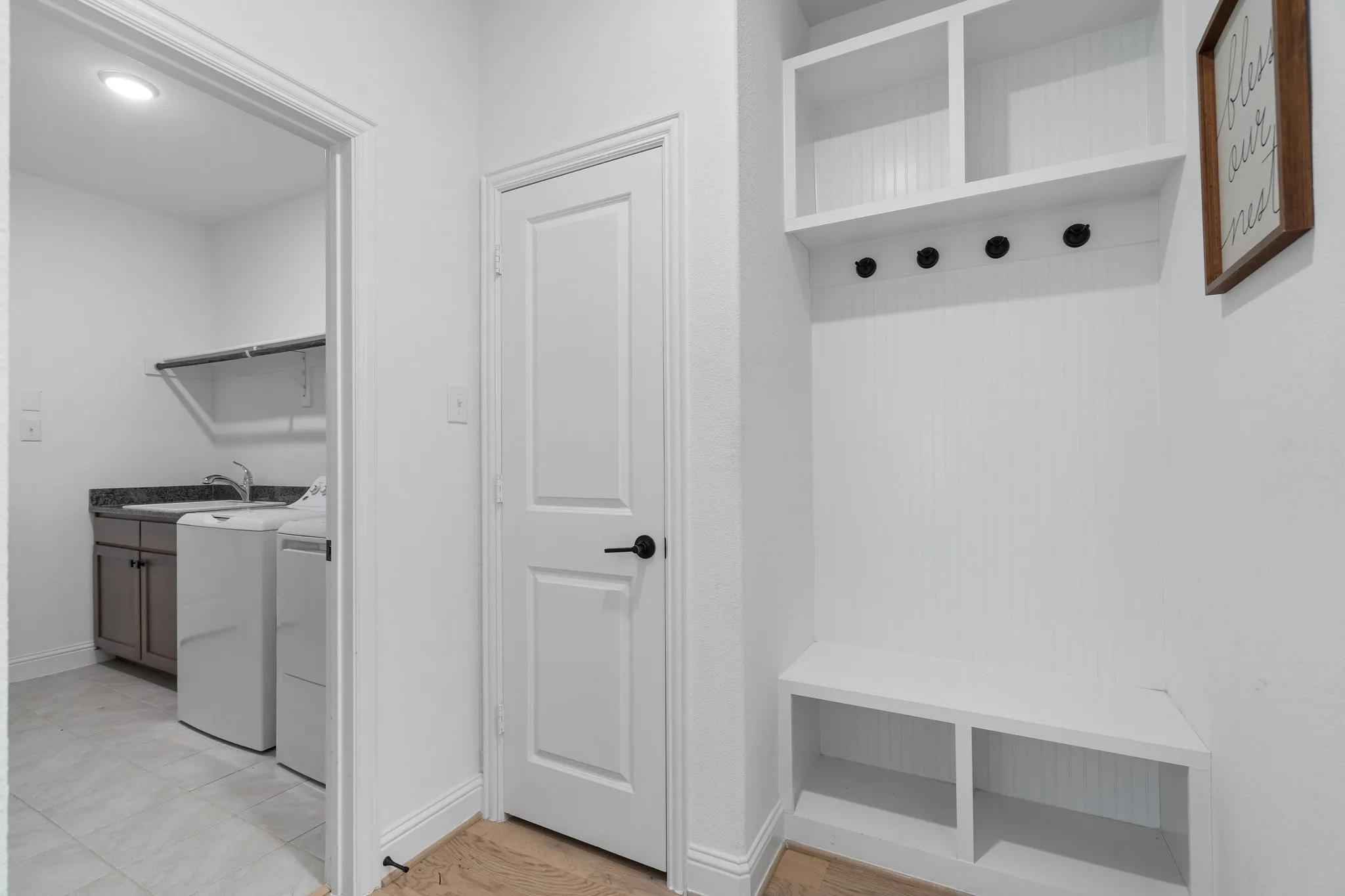 Additional Storage Mud Room Area