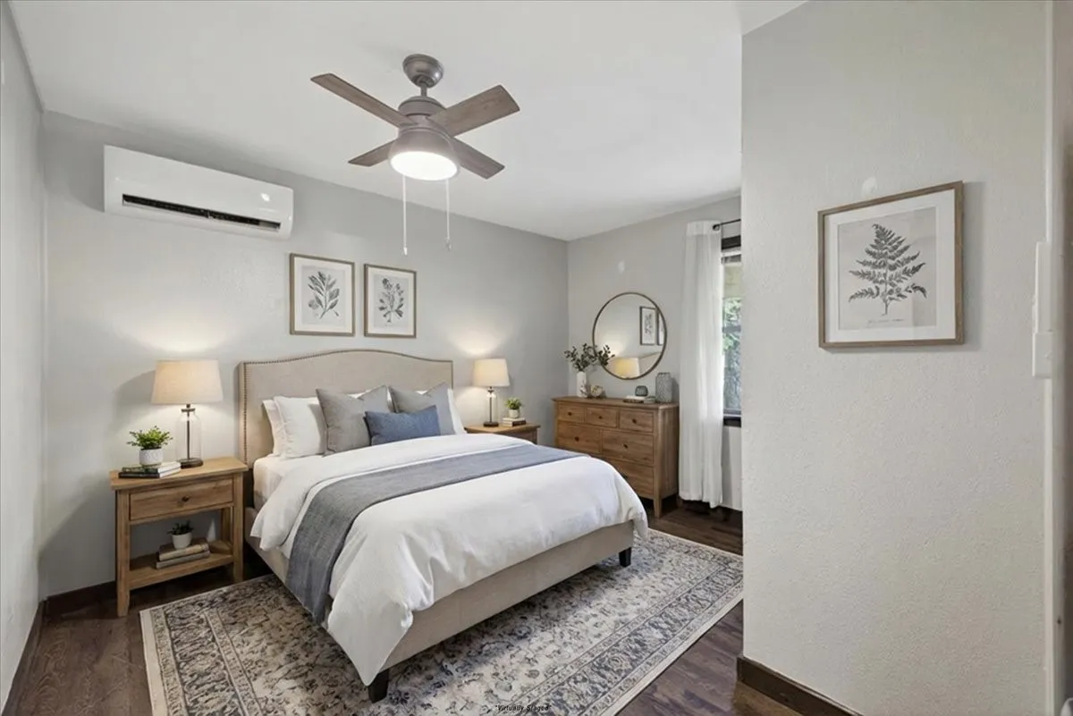 Primary bedroom Virtually Staged