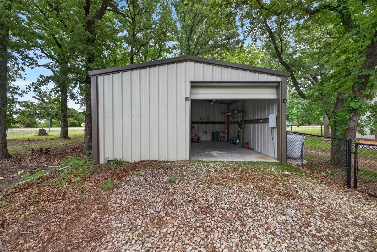 One car garage plus workshop with garage opener