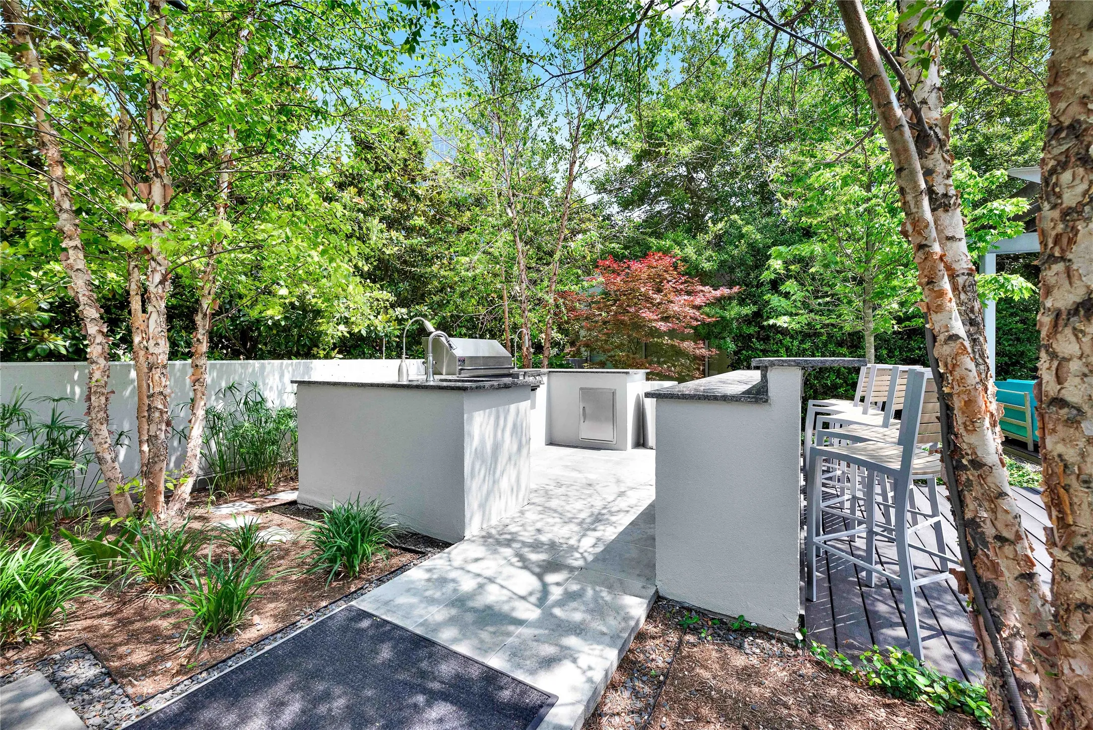 Community grilling area

