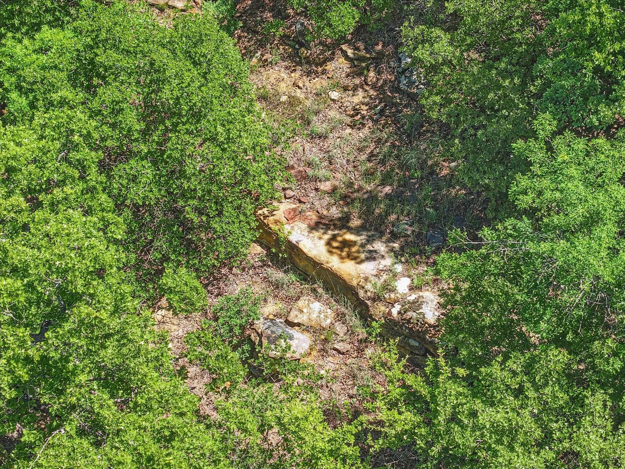 Rock formations on the property